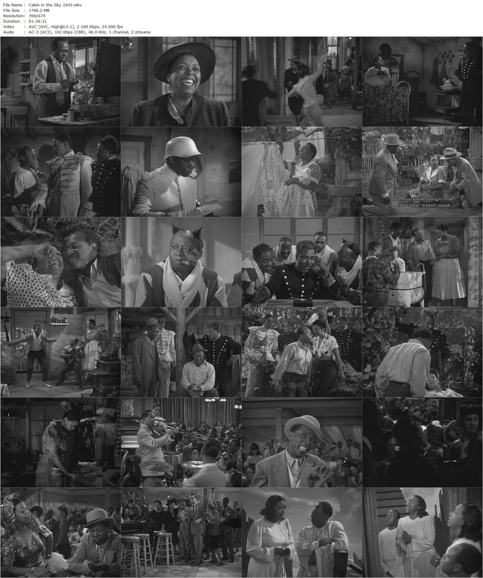 Cabin in the Sky (1943) Vincente Minnelli, Busby Berkeley, Ethel Waters, Eddie ‘Rochester’ Anderson, Lena Horne-poster