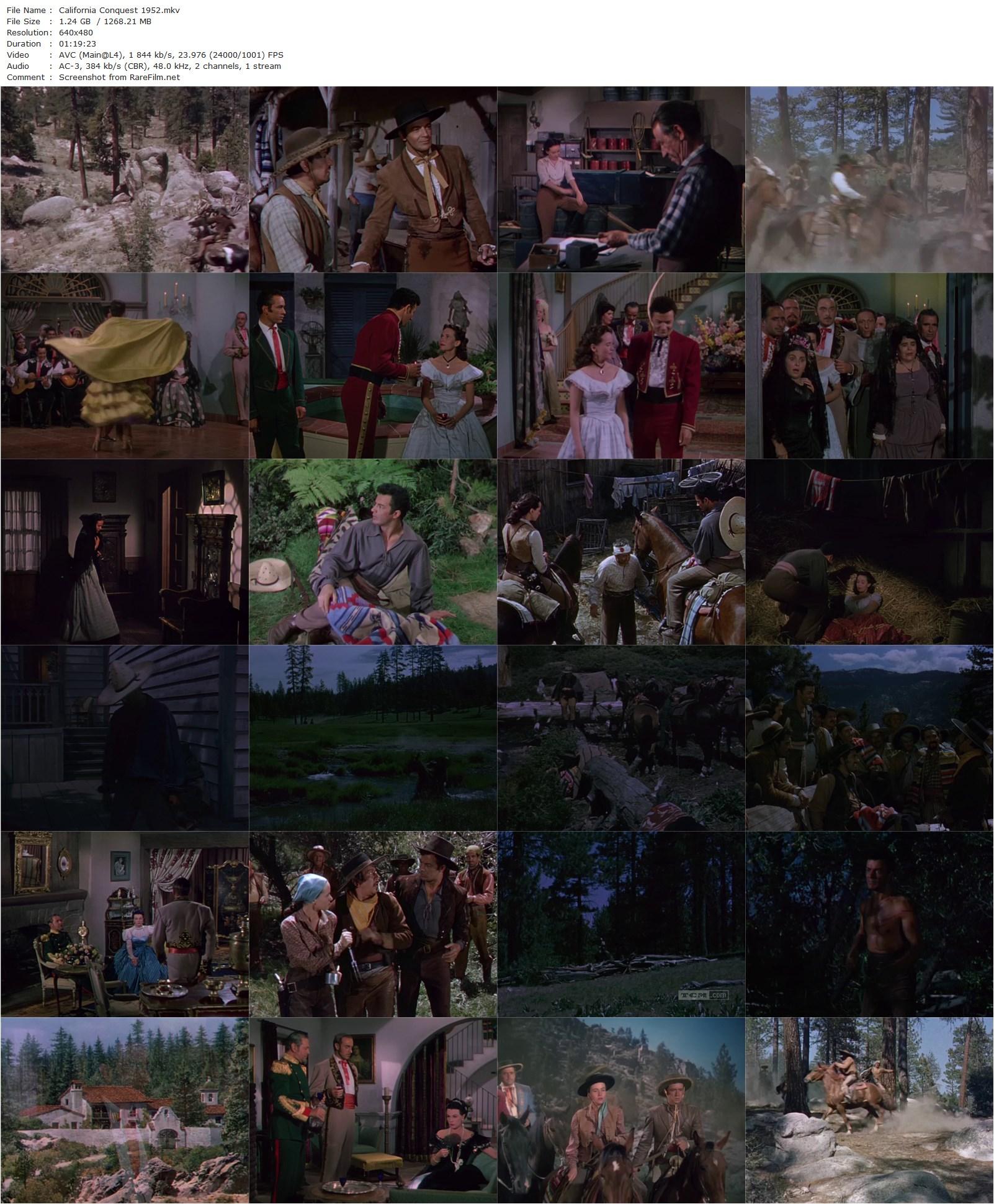 California Conquest (1952) Lew Landers, Cornel Wilde, Teresa Wright, Alfonso Bedoya-poster