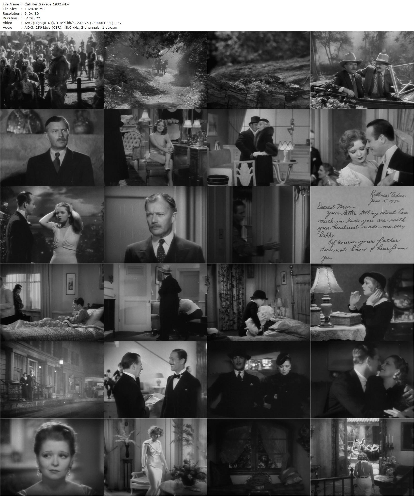 Call Her Savage (1932) John Francis Dillon, Clara Bow, Gilbert Roland, Thelma Todd-poster