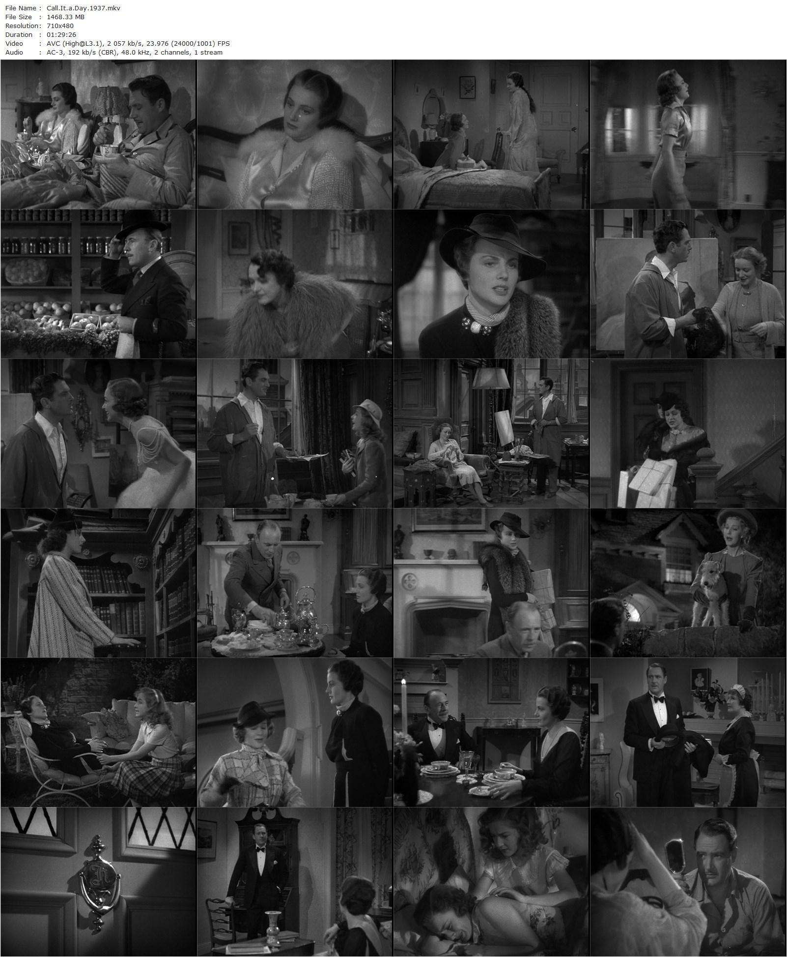 Call It a Day (1937) Archie Mayo, Olivia de Havilland, Ian Hunter, Anita Louise-poster