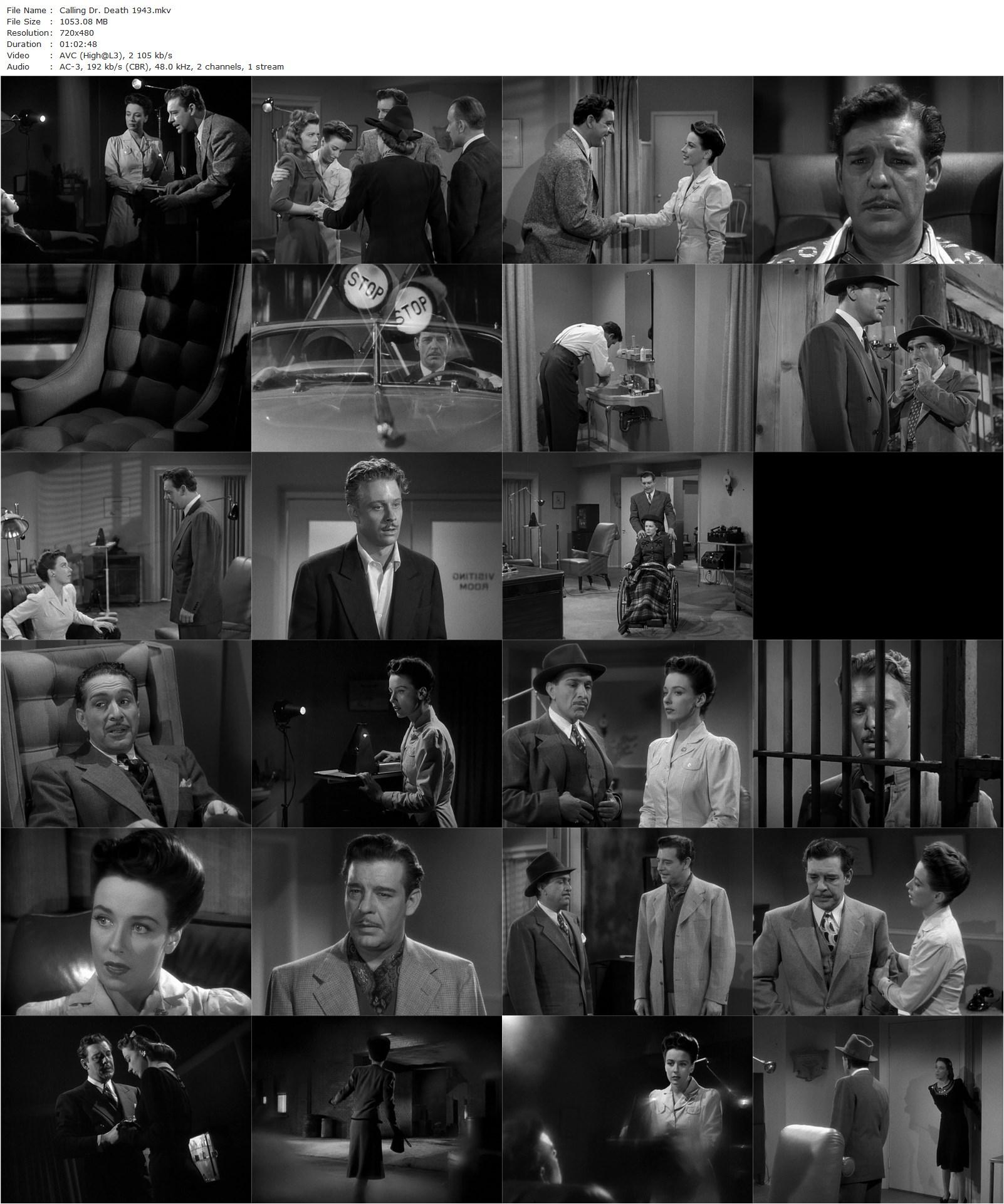 Calling Dr. Death (1943) Reginald Le Borg, Lon Chaney Jr., Patricia Morison, J. Carrol Naish-poster