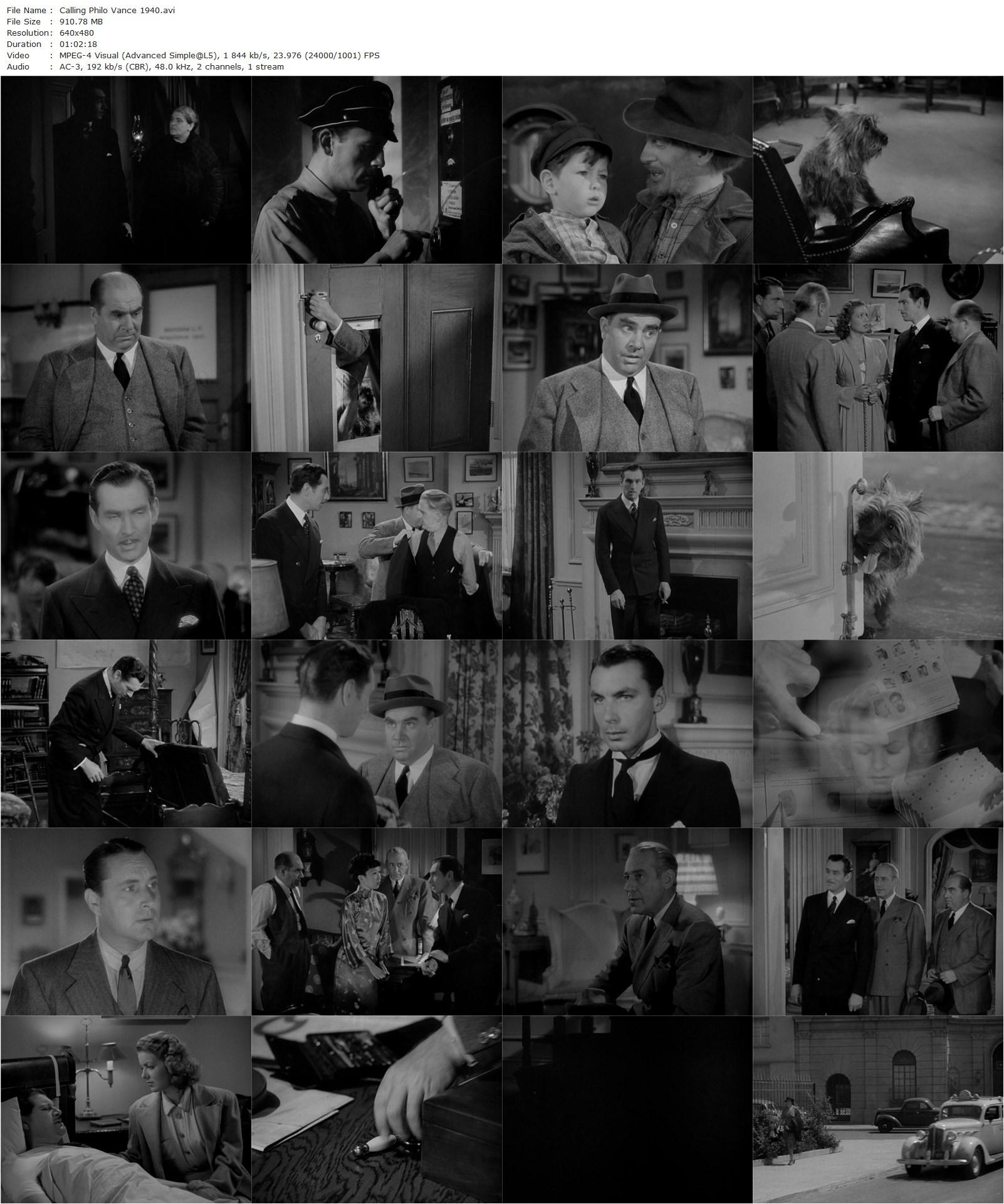 Calling Philo Vance (1940) William Clemens, James Stephenson, Margot Stevenson, Henry O’Neill-poster