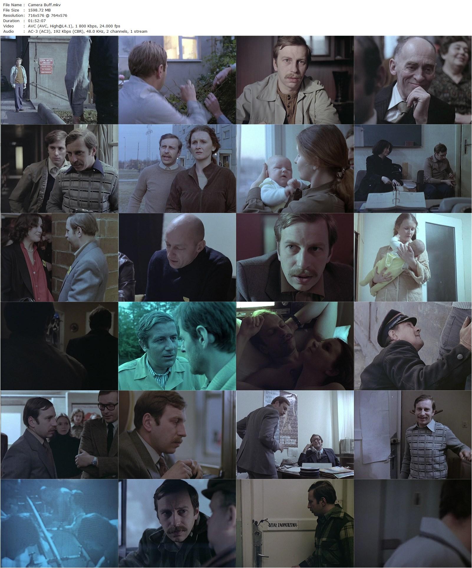Camera Buff (1979) Krzysztof Kieslowski, Jerzy Stuhr, Malgorzata Zabkowska, Ewa Pokas-poster