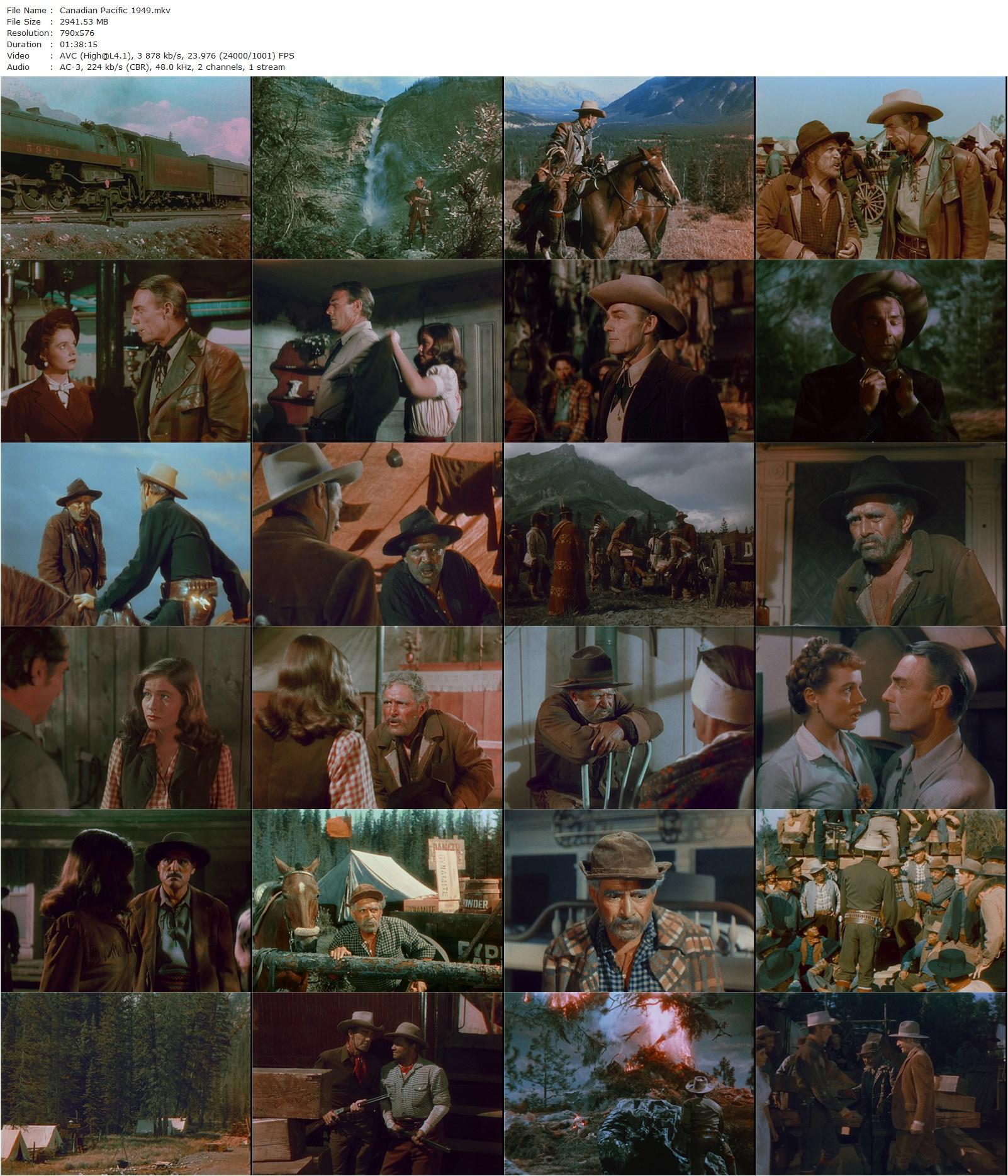 Canadian Pacific (1949) Edwin L. Marin, Randolph Scott-poster