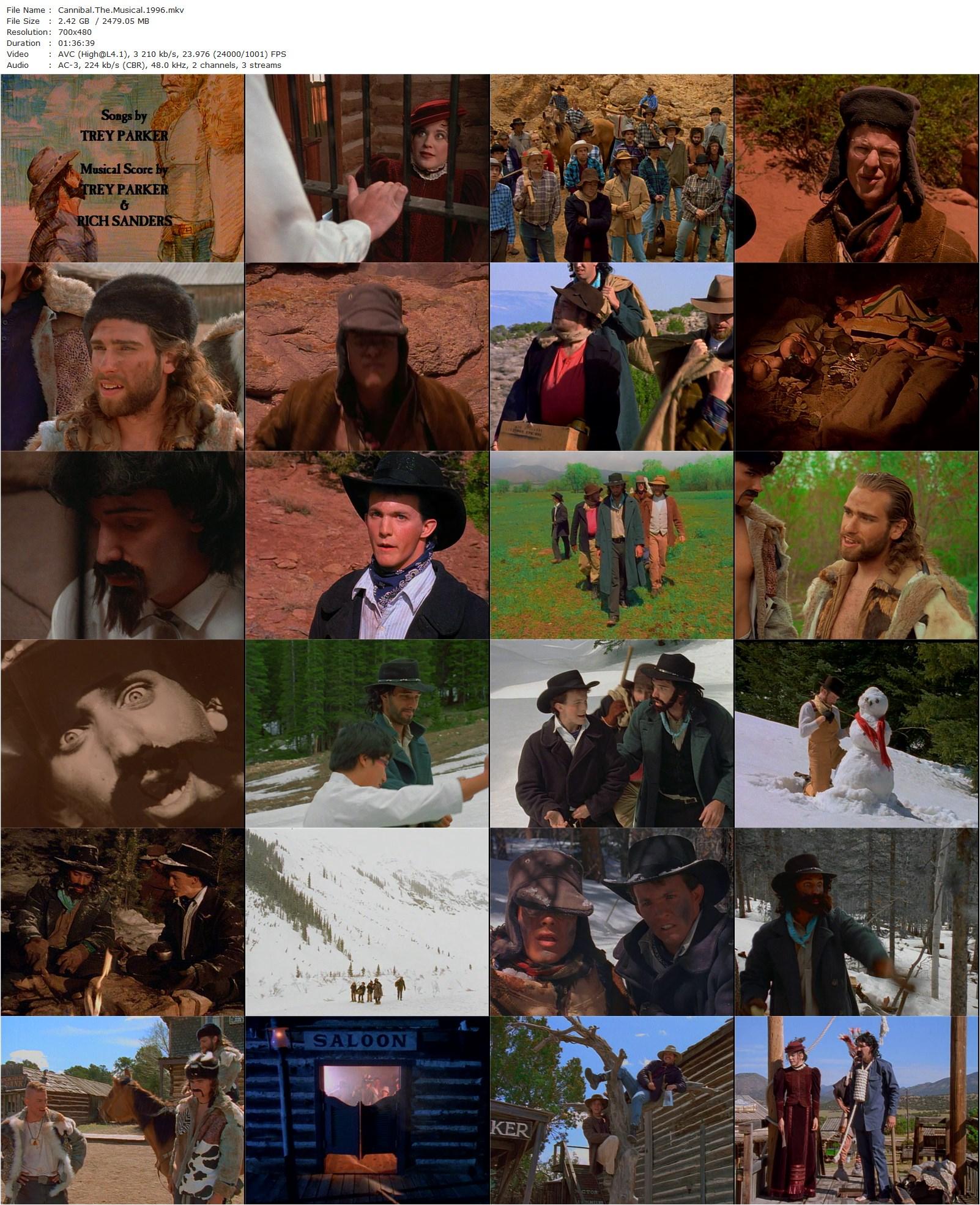 Alferd Packer: The Musical AKA Cannibal! The Musical (1993) Trey Parker, Dian Bachar, Stephen Blackpool-poster