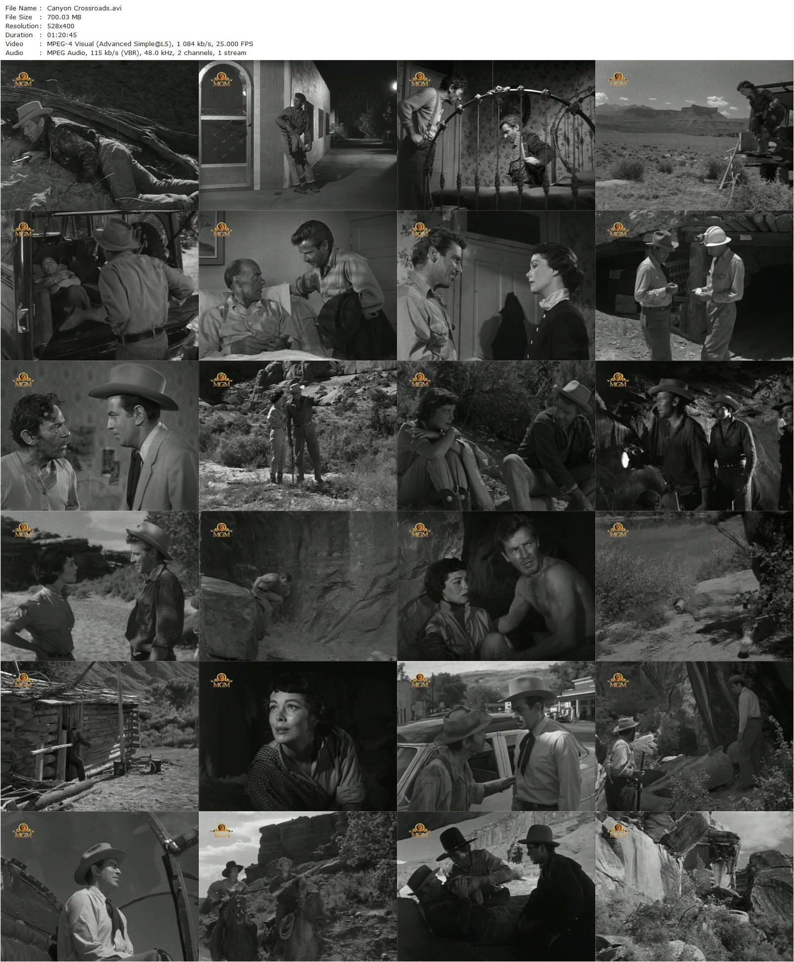 Canyon Crossroads (1955) Alfred L. Werker, Richard Basehart, Phyllis Kirk, Stephen Elliott-poster