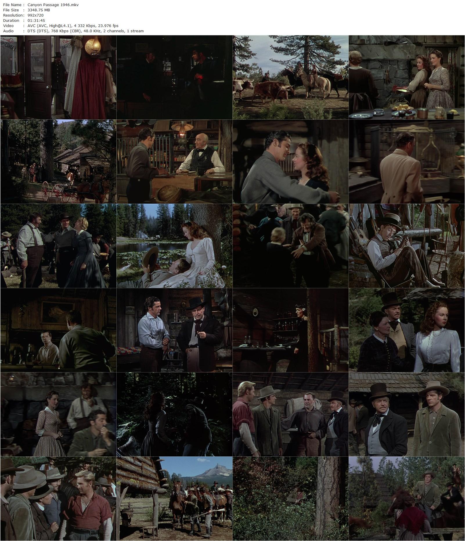 Canyon Passage (1946) Jacques Tourneur, Dana Andrews, Brian Donlevy, Susan Hayward-poster