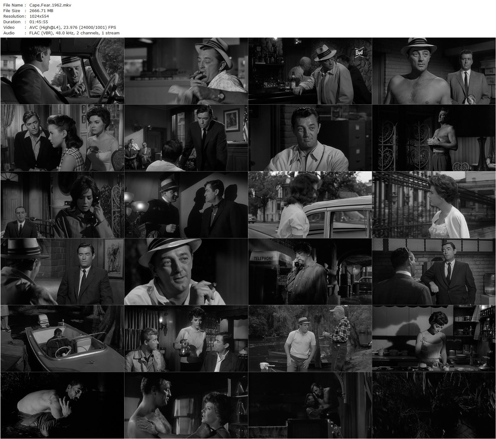 Cape Fear (1962) J. Lee Thompson, Gregory Peck, Robert Mitchum, Polly Bergen-poster