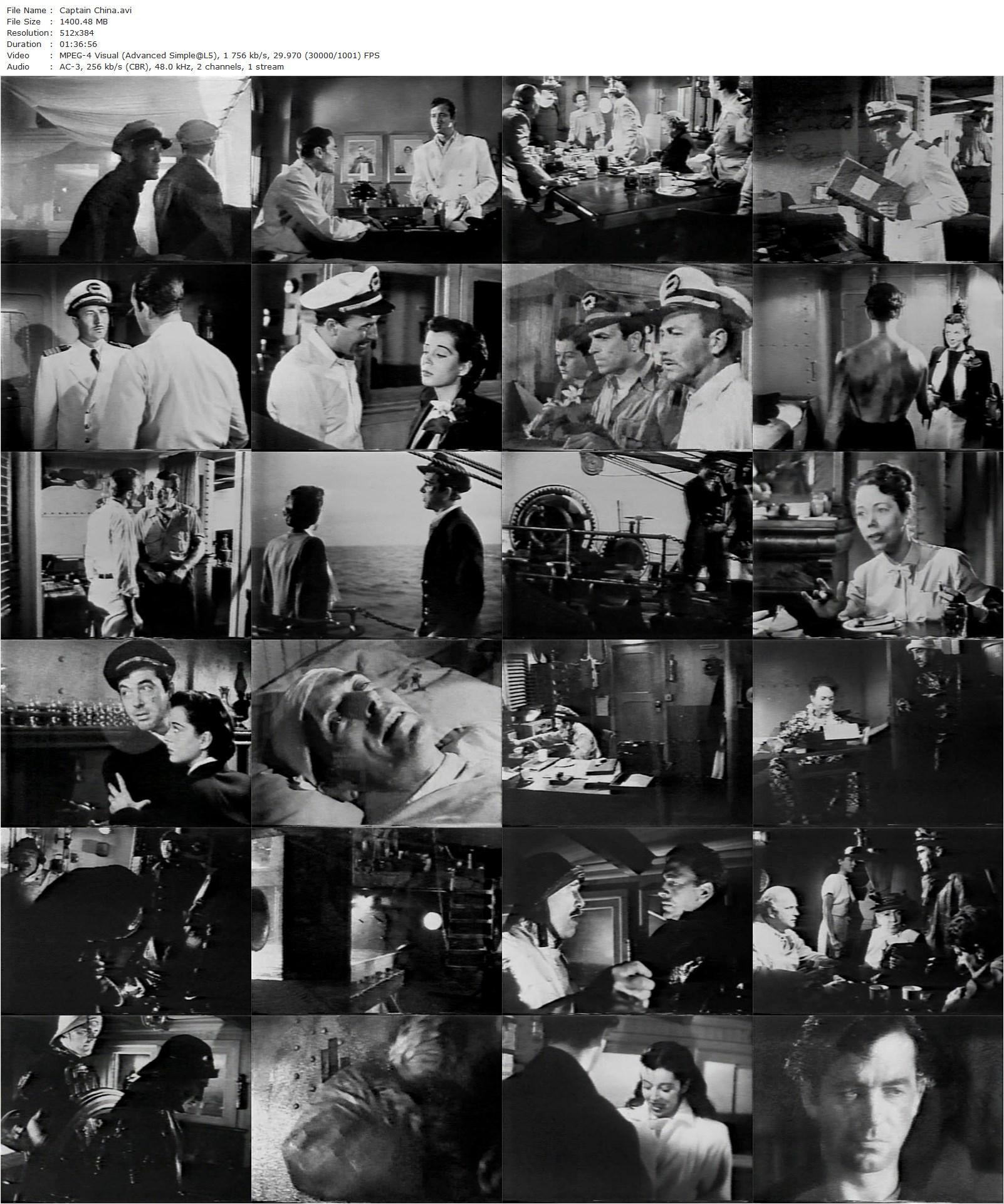 Captain China (1950) Lewis R. Foster, John Payne, Gail Russell, Jeffrey Lynn-poster