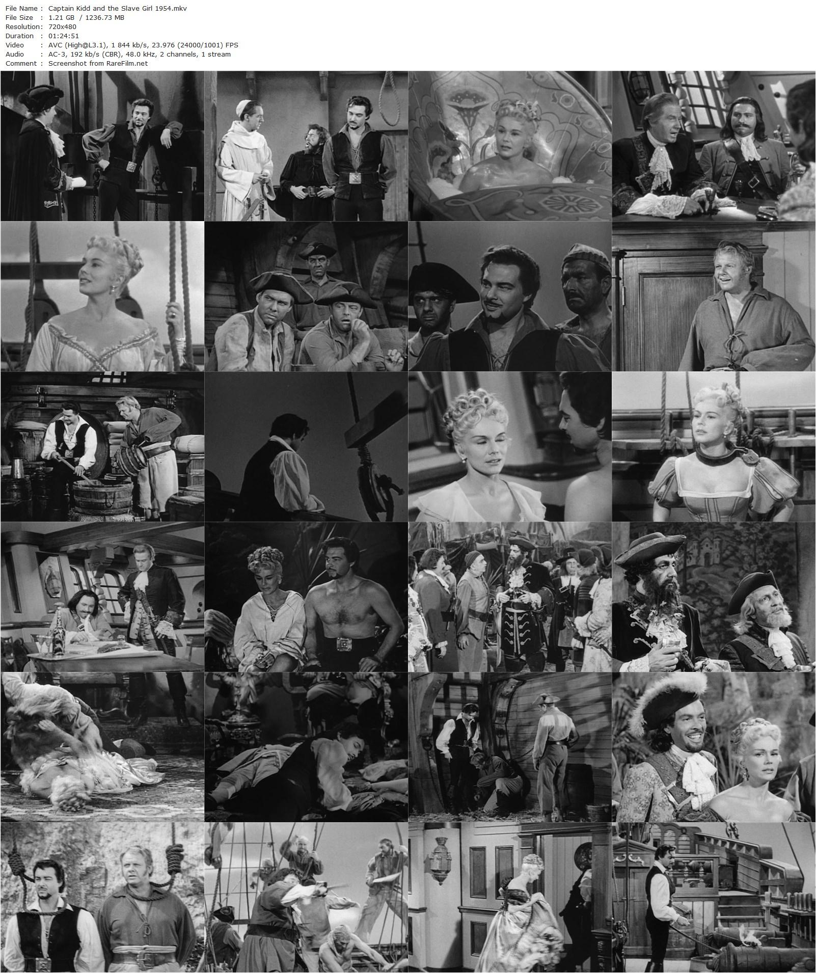 Captain Kidd and the Slave Girl (1954) Lew Landers, Anthony Dexter, Eva Gabor, Alan Hale Jr.-poster