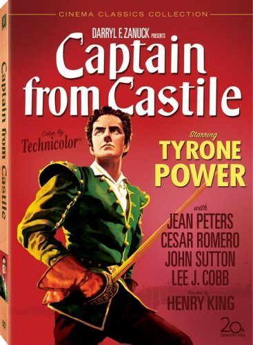 Captain from Castile (1947) Henry King, Tyrone Power, Jean Peters, Cesar Romero, Adventure, Drama, History