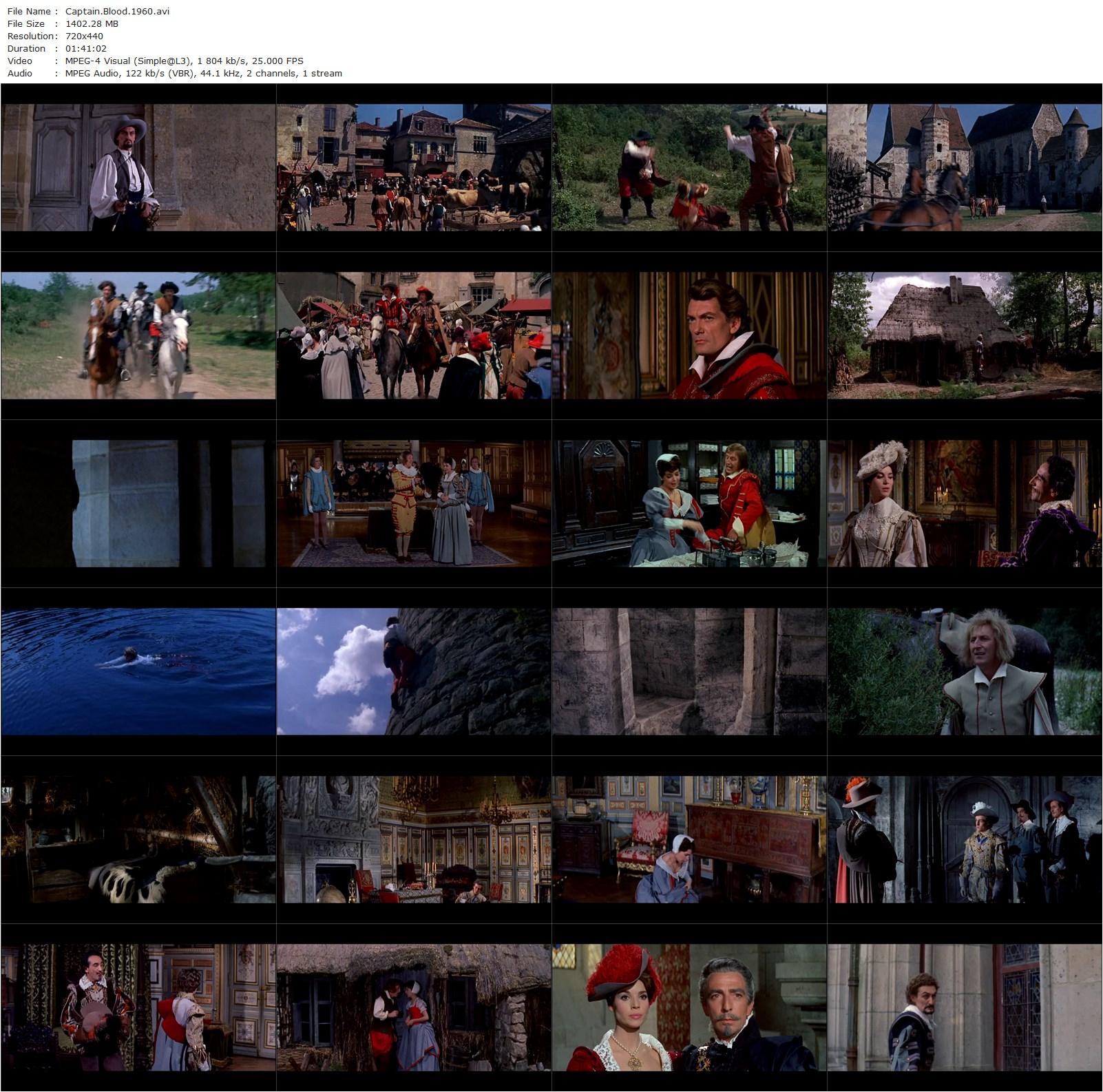 Captain Blood AKA Le capitan (1960) André Hunebelle, Jean Marais, Bourvil, Elsa Martinelli-poster