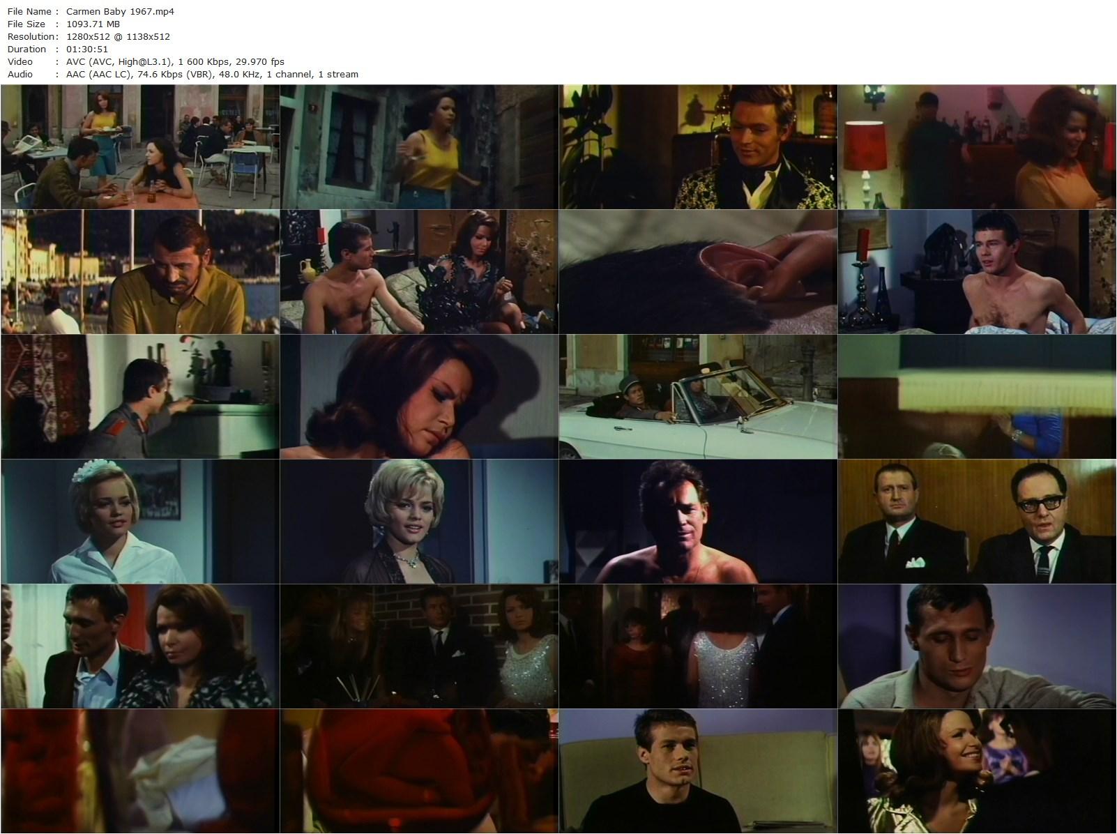 Carmen, Baby (1967) Radley Metzger, Uta Levka, Claus Ringer, Carl Möhner-poster