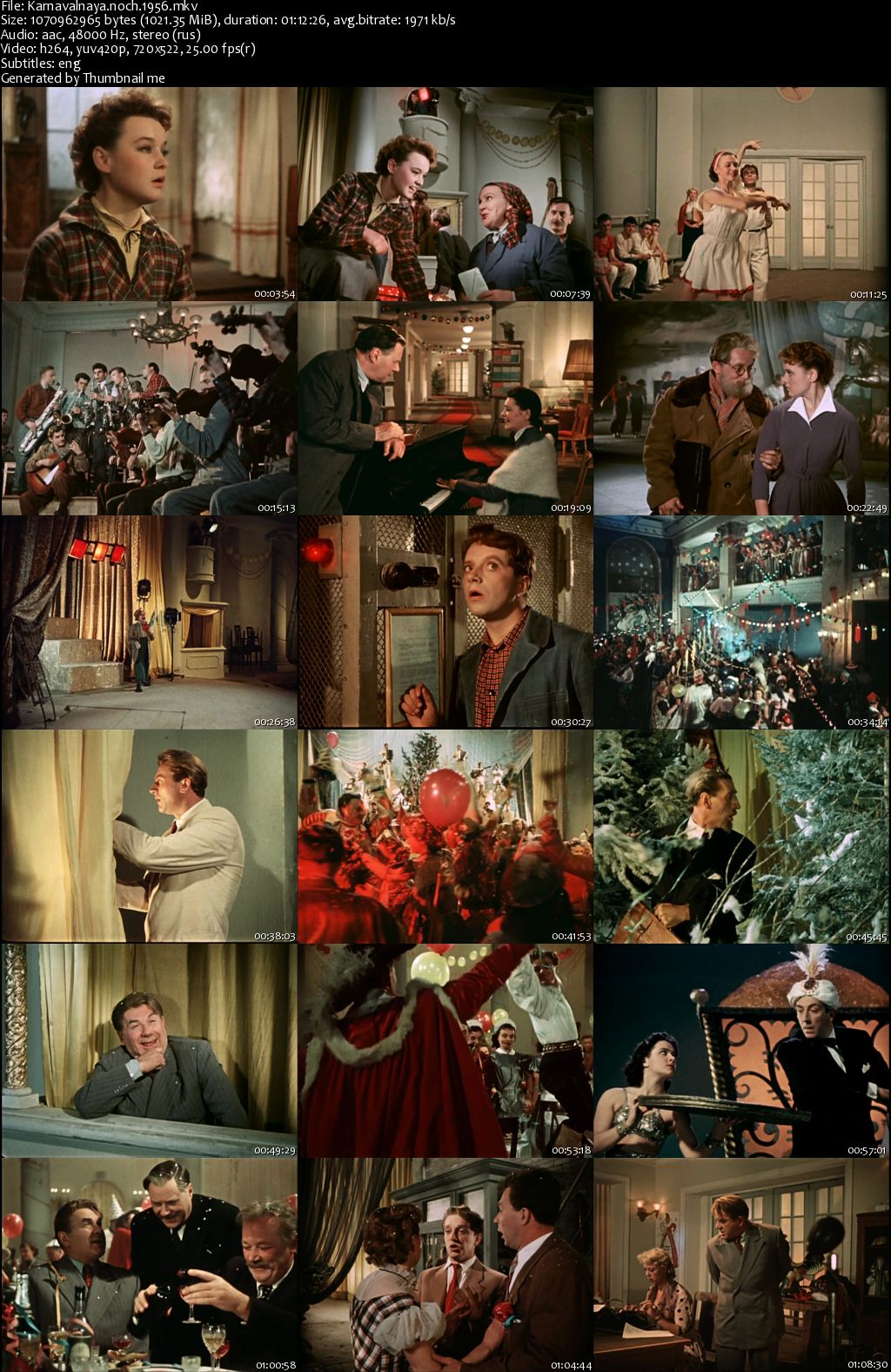 Carnival in Moscow (1956) Eldar Ryazanov, Igor Ilyinsky, Lyudmila Gurchenko, Yuri Belov-poster