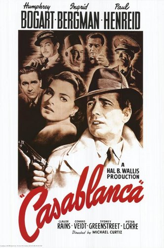 Casablanca (1942) Michael Curtiz, Humphrey Bogart, Ingrid Bergman, Paul Henreid