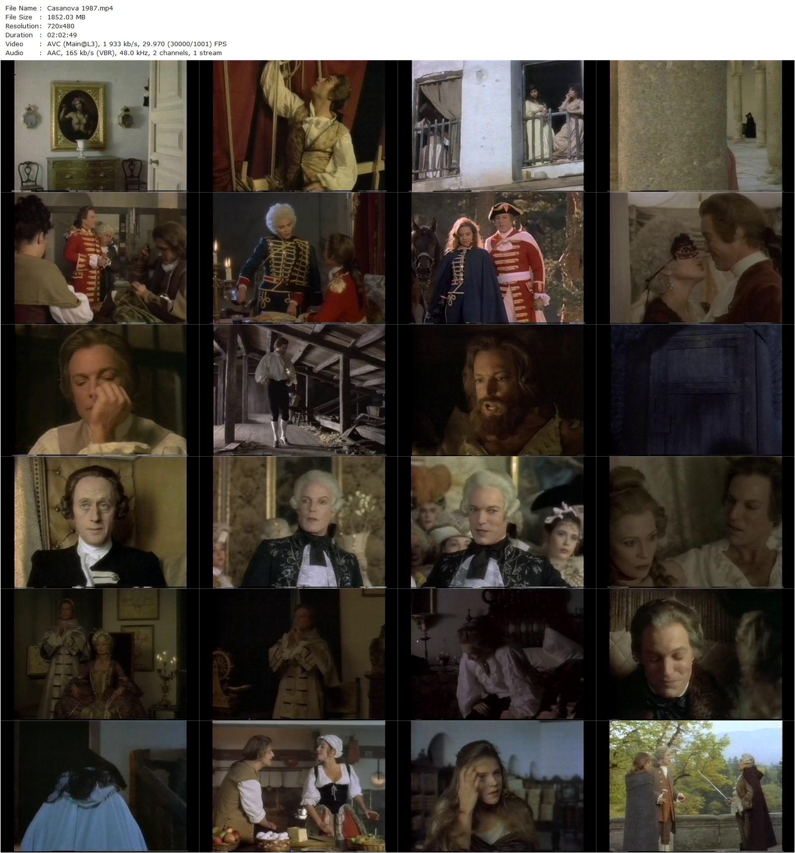 Casanova (1987) Simon Langton, Richard Chamberlain, Faye Dunaway, Sylvia Kristel-poster