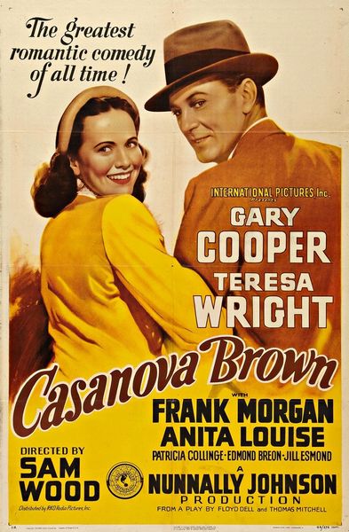 Casanova Brown (1944) Sam Wood, Gary Cooper, Teresa Wright, Frank Morgan, Comedy