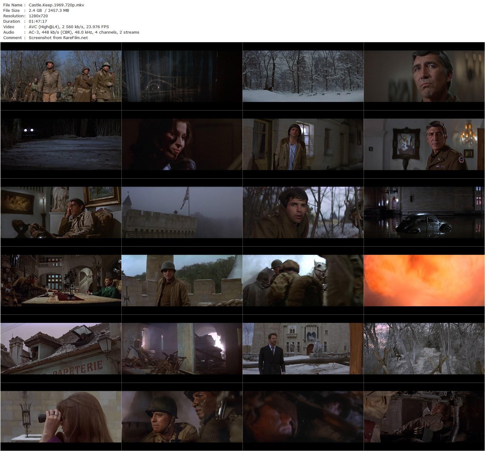 Castle Keep (1969) Sydney Pollack, Burt Lancaster, Patrick O’Neal, Jean-Pierre Aumont-poster