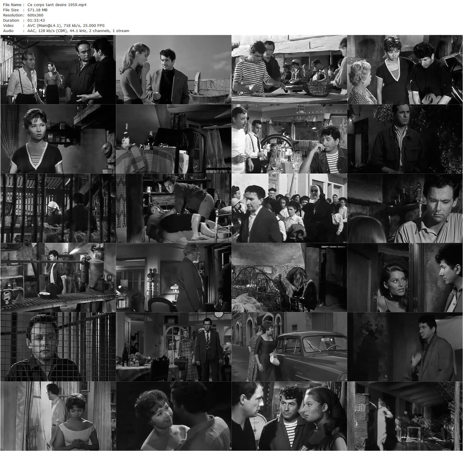 This Desired Body AKA Ce corps tant désiré (1959) Luis Saslavsky, Daniel Gélin, Dany Carrel, Maurice Ronet-poster