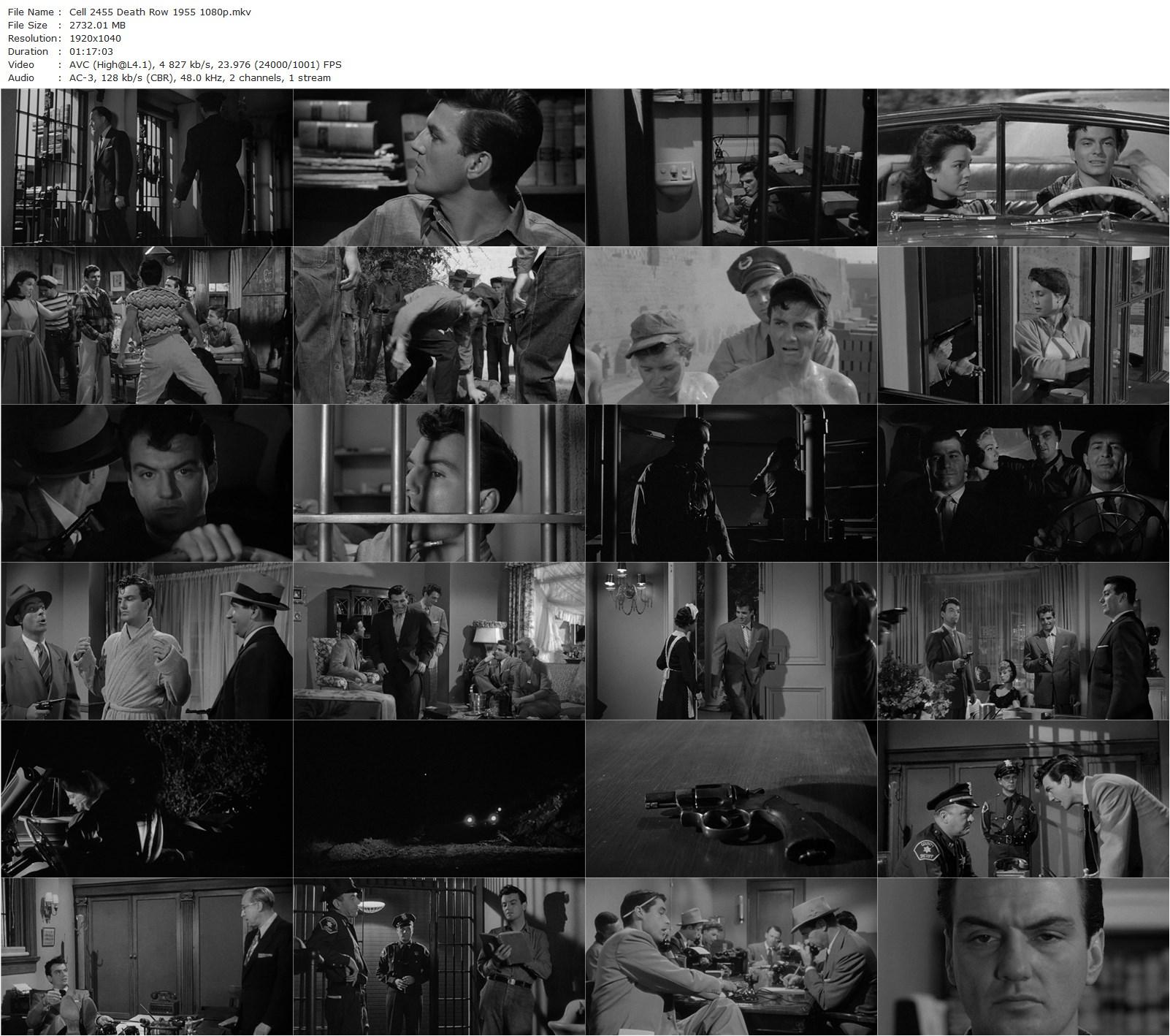 Cell 2455, Death Row (1955) Fred F. Sears, William Campbell, R. Wright Campbell, Marian Carr-poster