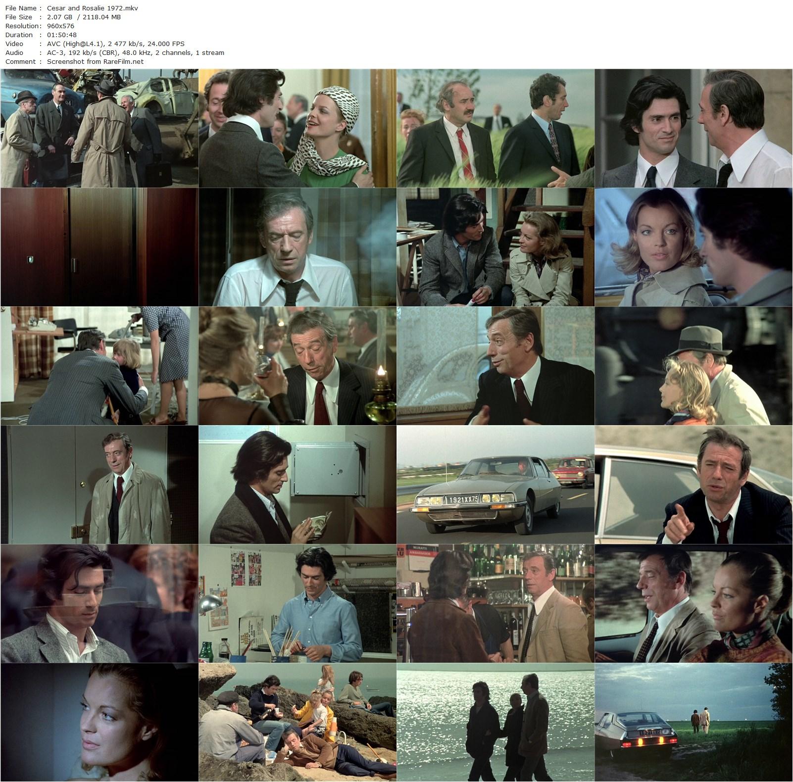 Cesar and Rosalie (1972) Claude Sautet-poster