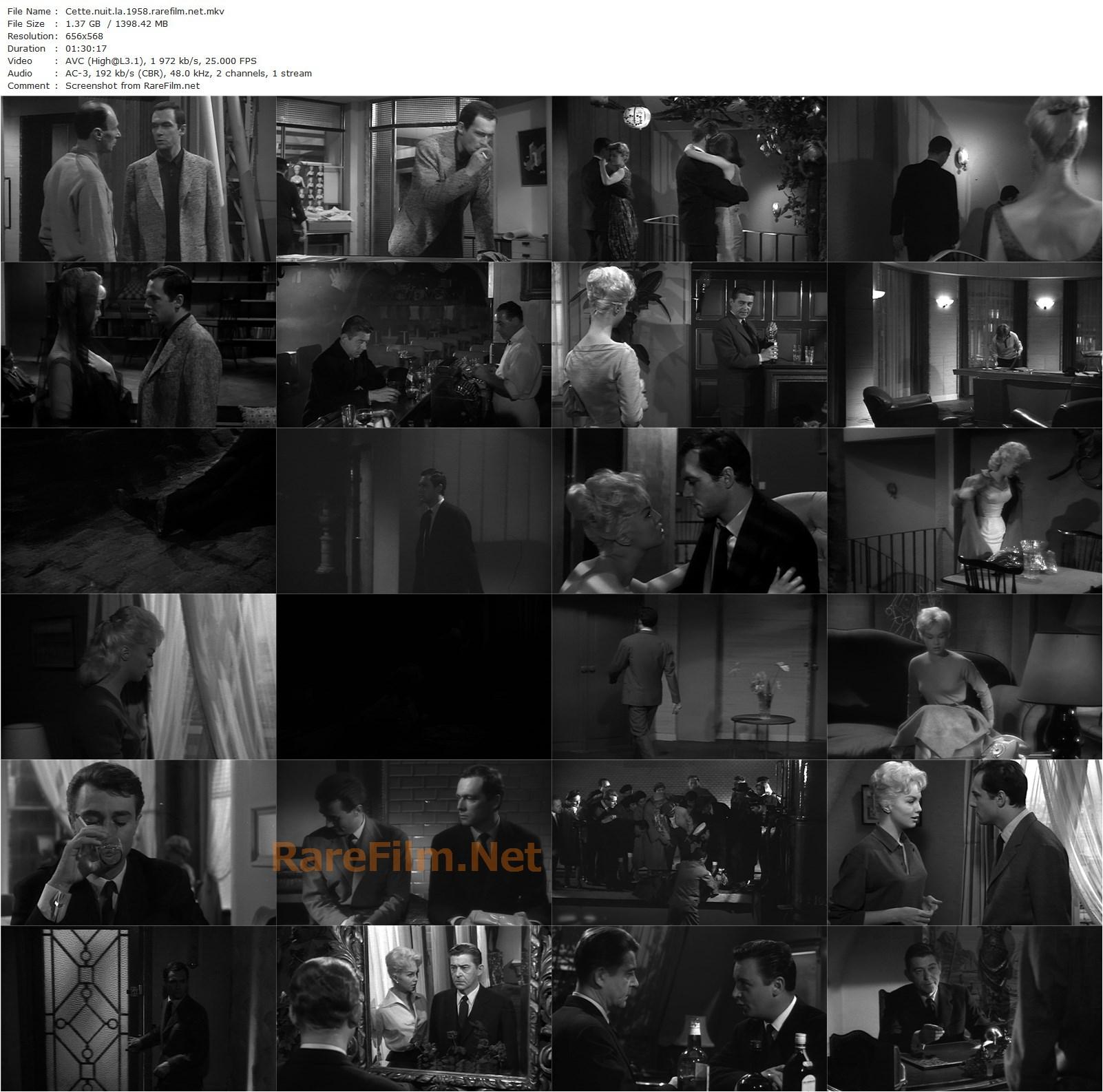 That Night / Cette nuit là… (1958) Maurice Cazeneuve, Mylène Demongeot, Maurice Ronet, Jean Servais-poster