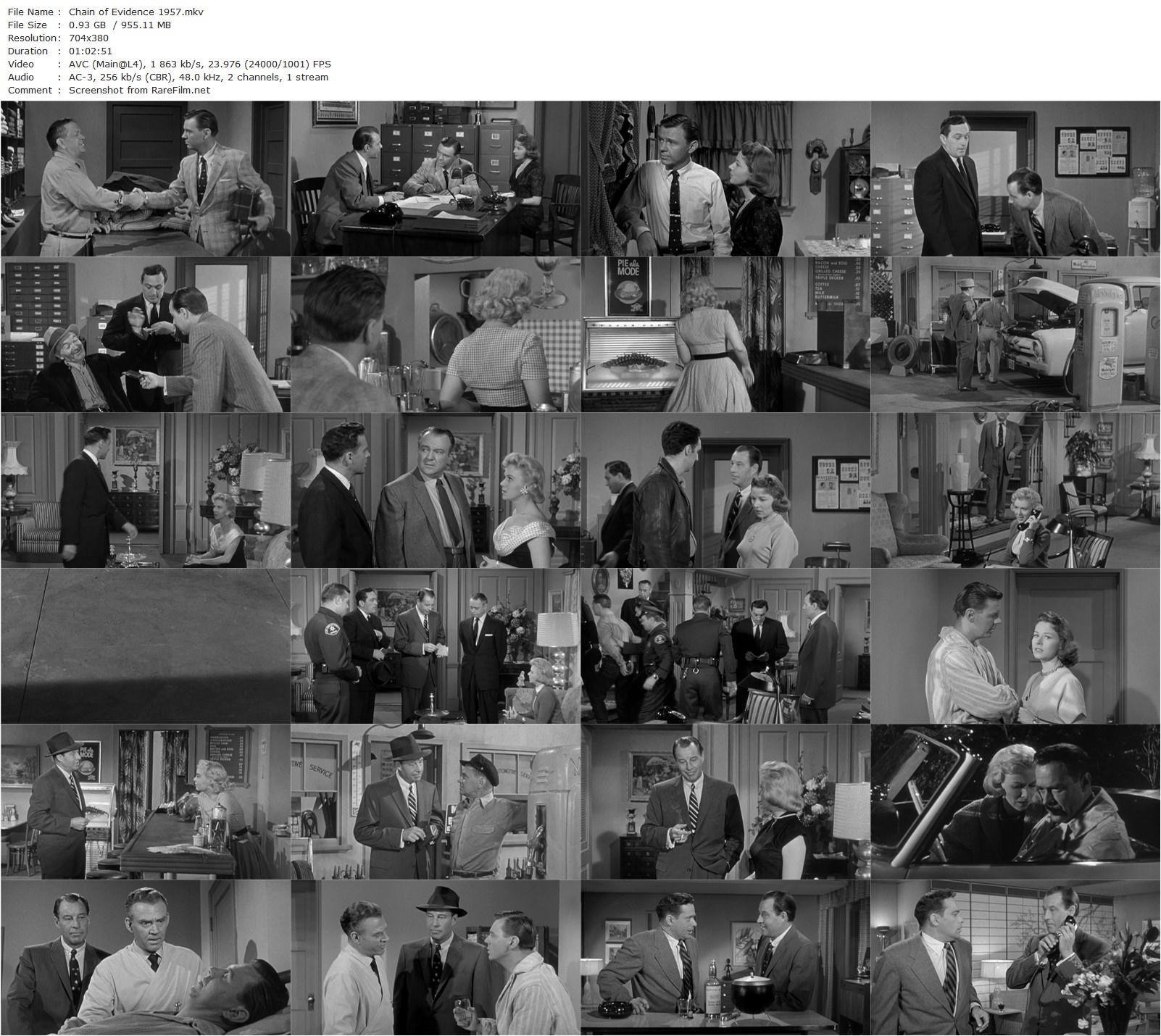 Chain of Evidence (1957) Paul Landres, Bill Elliott, Jimmy Lydon, Don Haggerty-poster