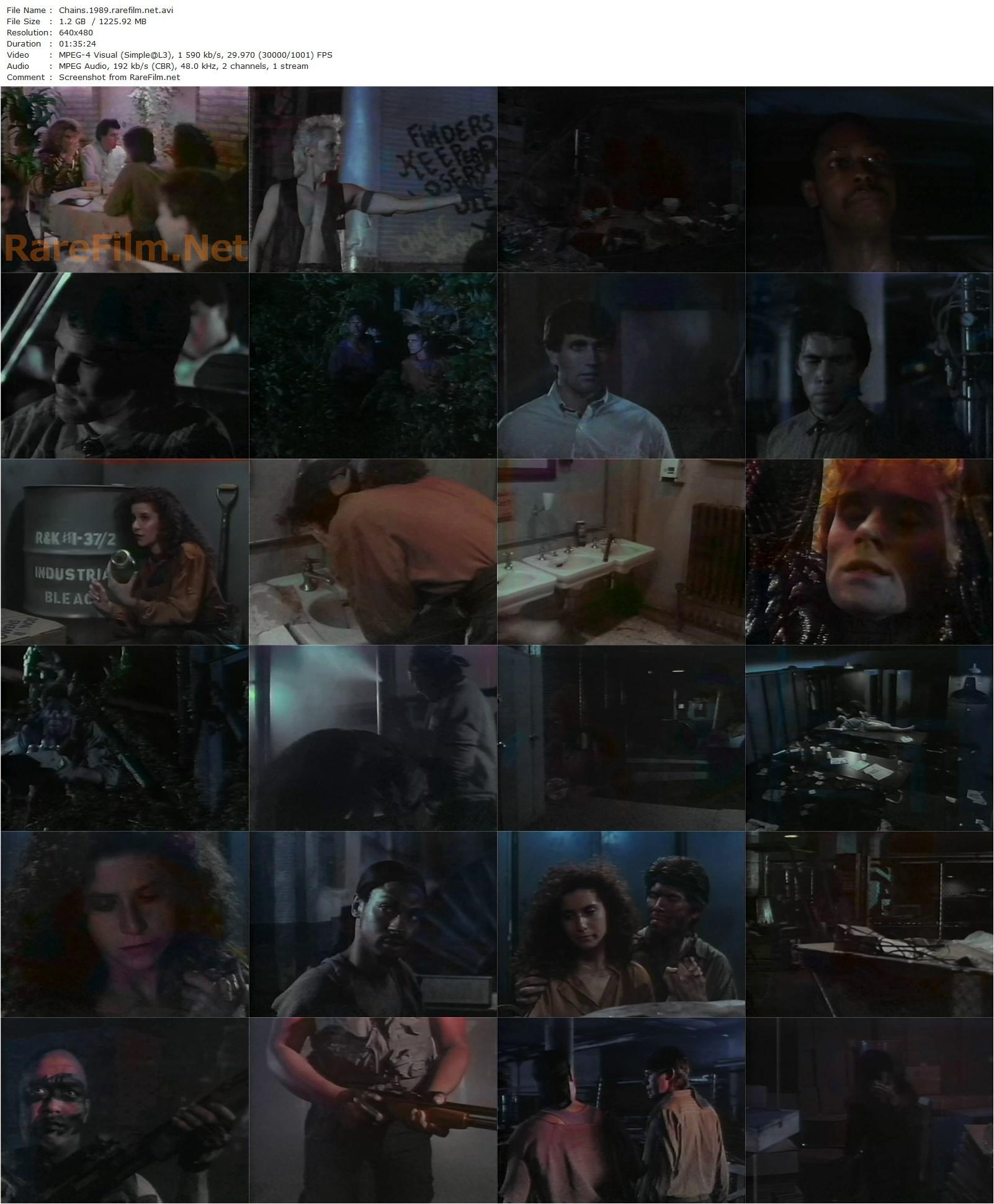 Chains (1989) Roger J. Barski, Oscar Jordan, Michael Dixon, Howard Friedland-poster