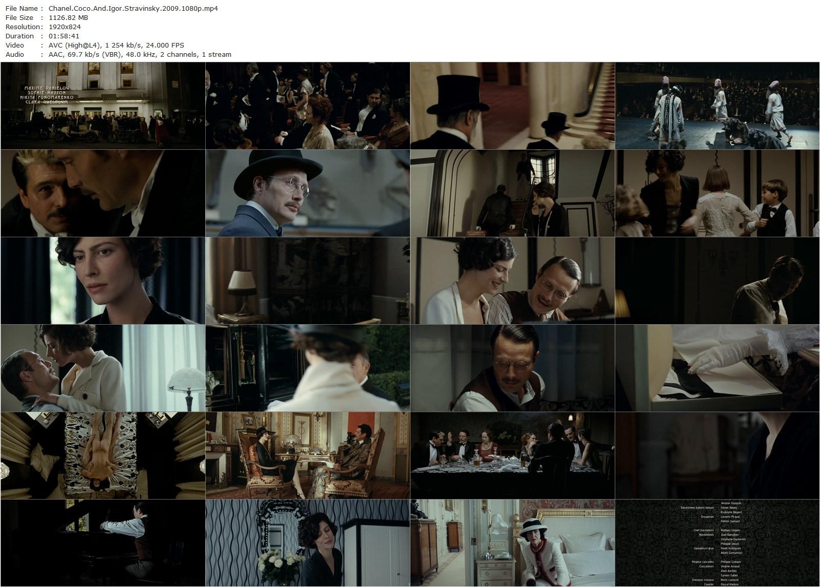 Coco Chanel and Igor Stravinsky (2009) Jan Kounen, Anna Mouglalis, Mads Mikkelsen, Elena Morozova-poster