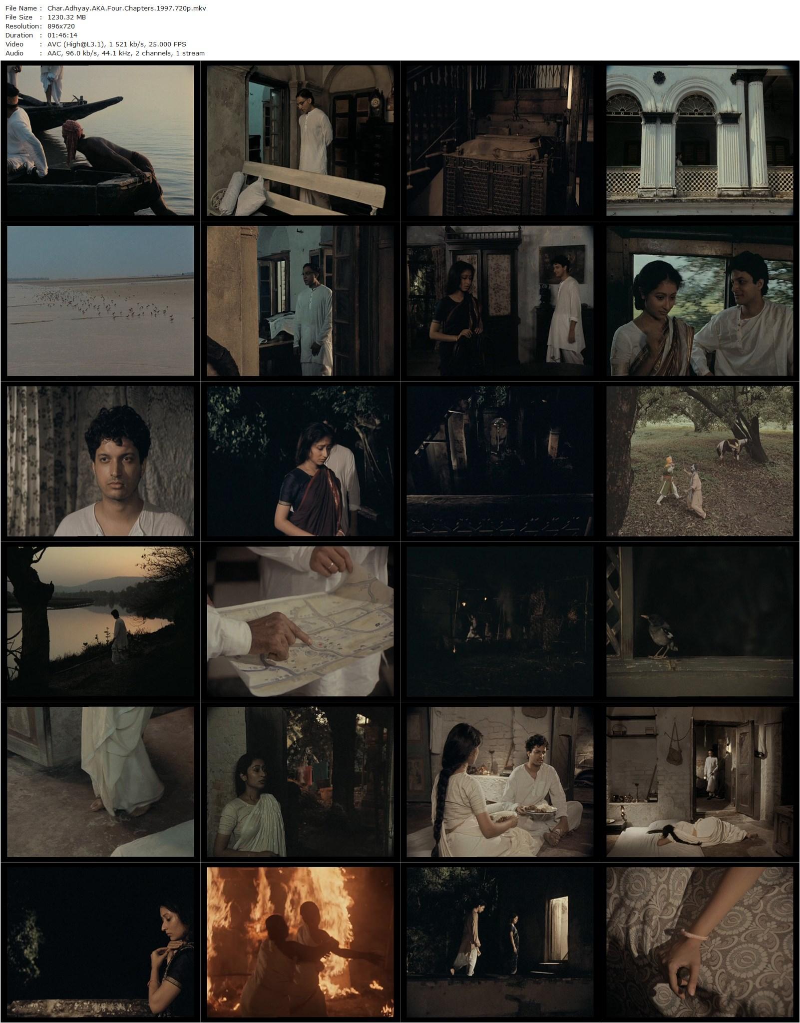 Four Chapters AKA Char Adhyay (1997) Kumar Shahani, Sumanto Chattopadhyay, Nandini Ghosal, Kaushik Gopal-poster