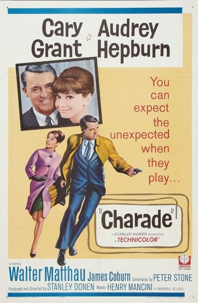 Charade (1963) Stanley Donen, Cary Grant, Audrey Hepburn, Walter Matthau, Comedy, Mystery, Romance, Thriller