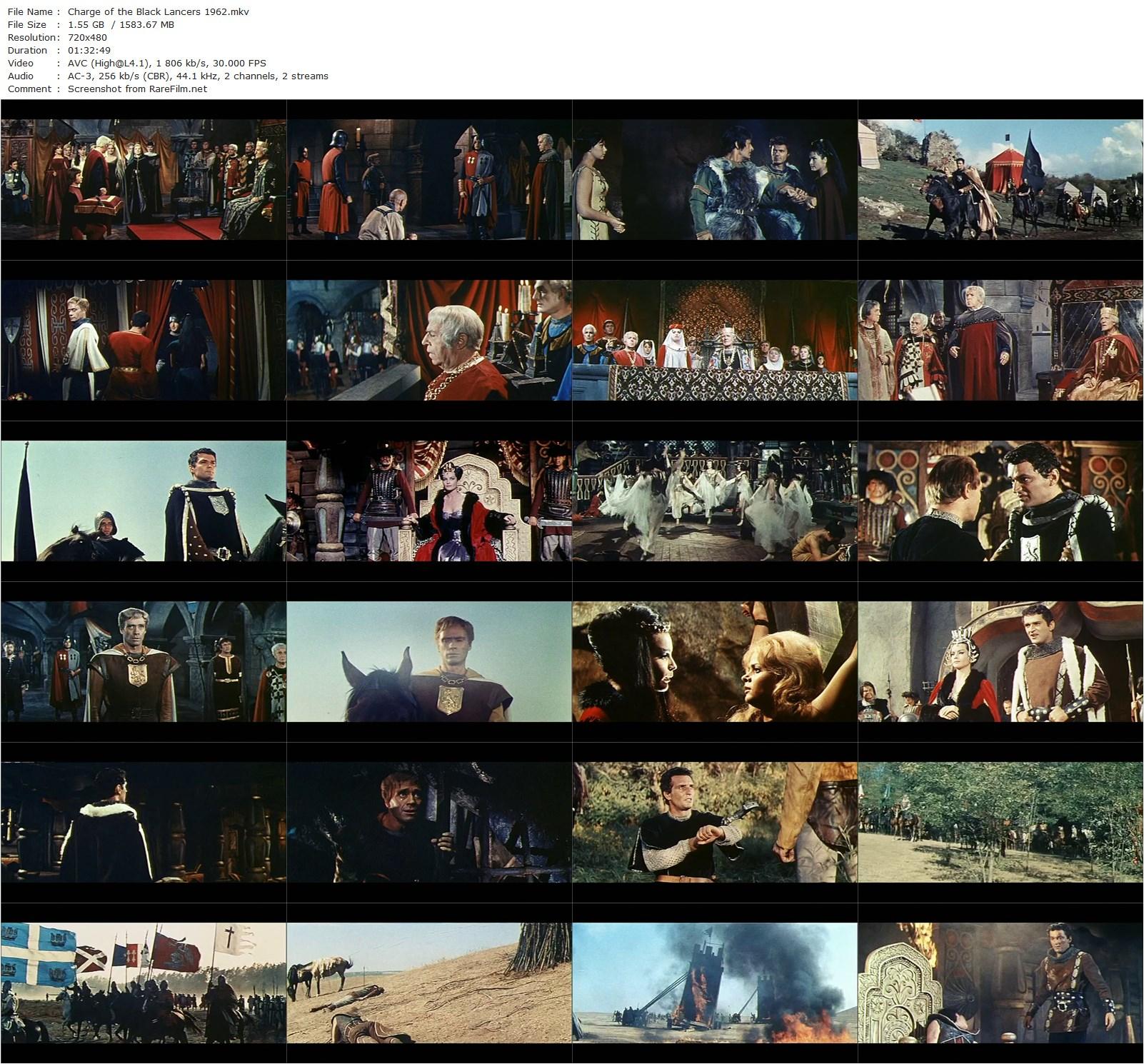 Charge of the Black Lancers / I lancieri neri (1962) Giacomo Gentilomo, Mel Ferrer, Yvonne Furneaux, Letícia Román-poster