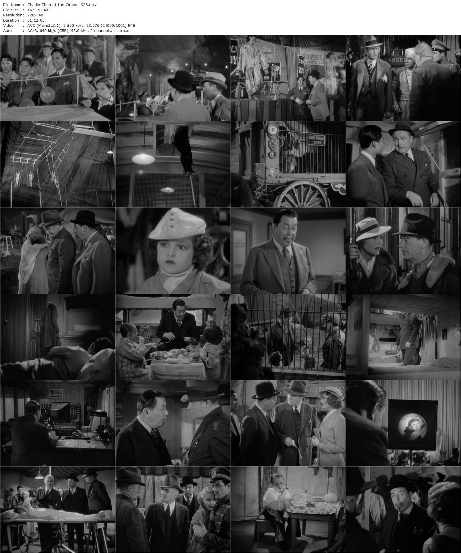 Charlie Chan at the Circus (1936) Harry Lachman, Warner Oland, Keye Luke, John McGuire-poster