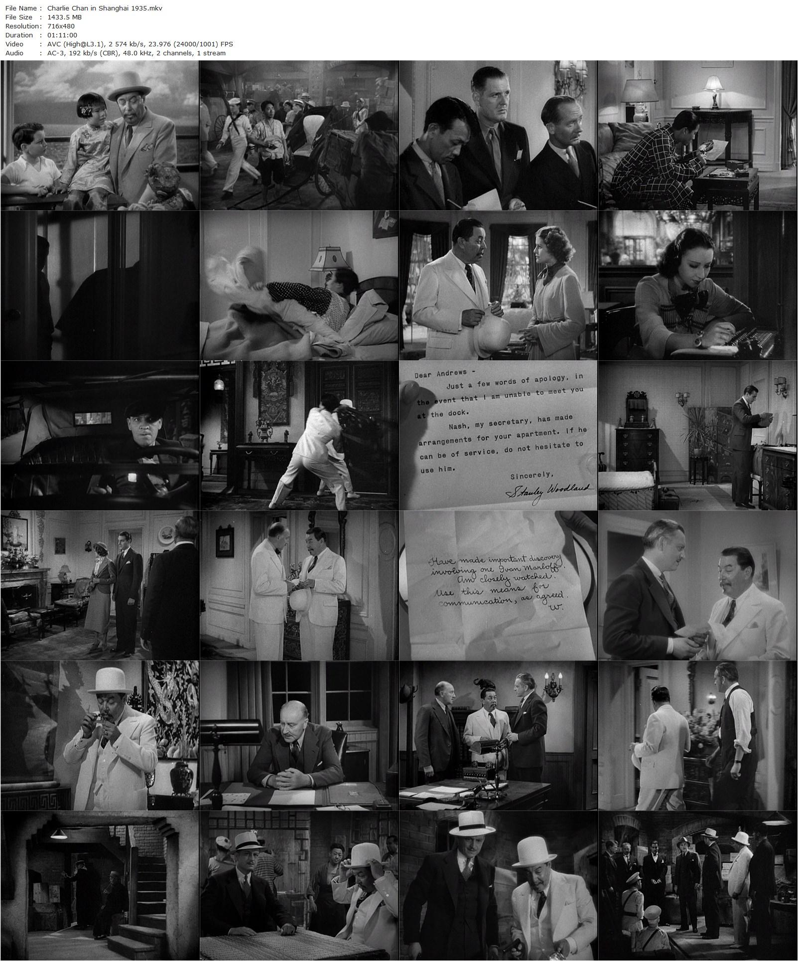 Charlie Chan in Shanghai (1935) James Tinling, Warner Oland, Irene Hervey, Jon Hall-poster