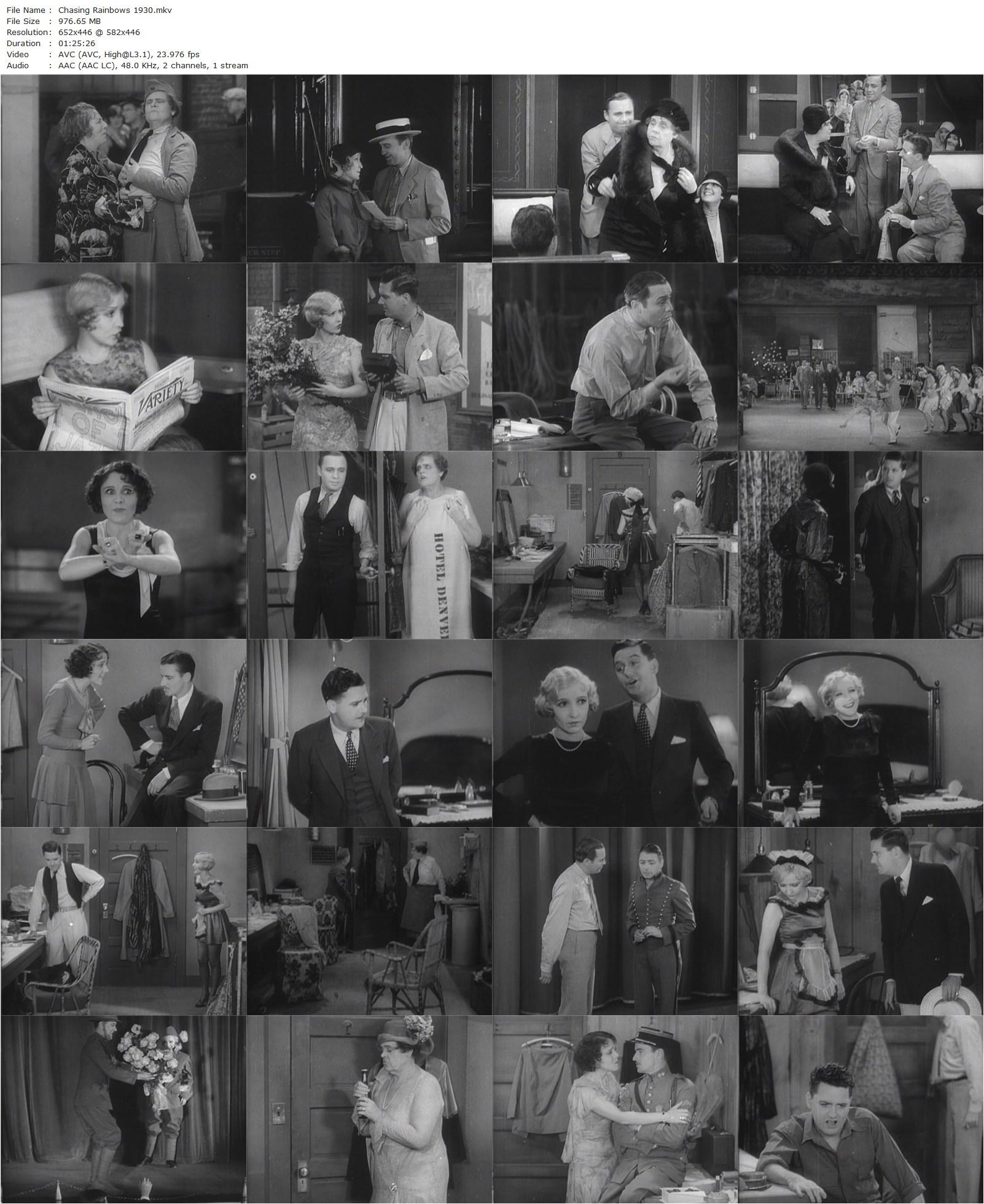 Chasing Rainbows (1930) Charles Reisner, Bessie Love, Charles King, Jack Benny-poster