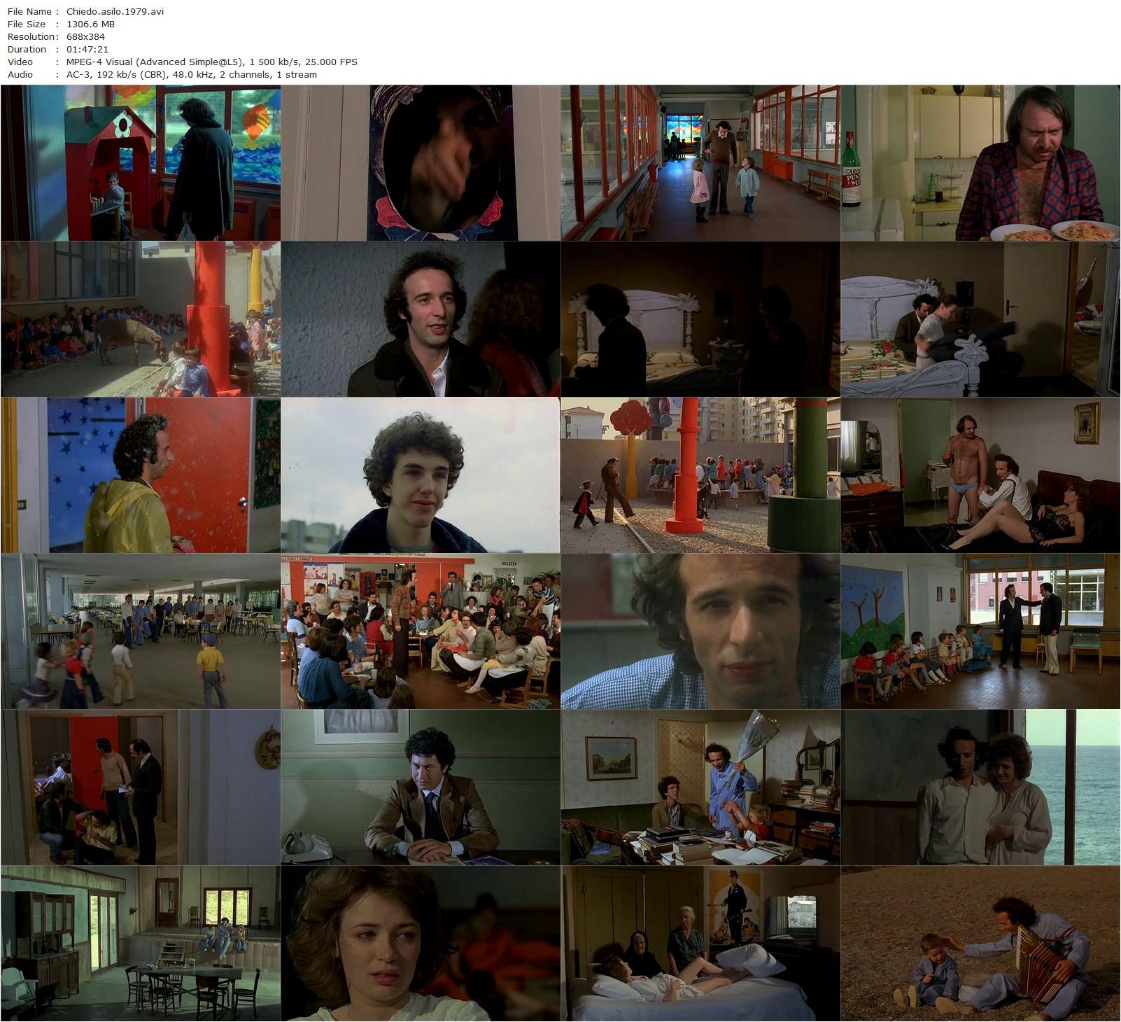 Seeking Asylum AKA Chiedo asilo (1979) Marco Ferreri, Roberto Benigni, Dominique Laffin, Chiara Moretti-poster