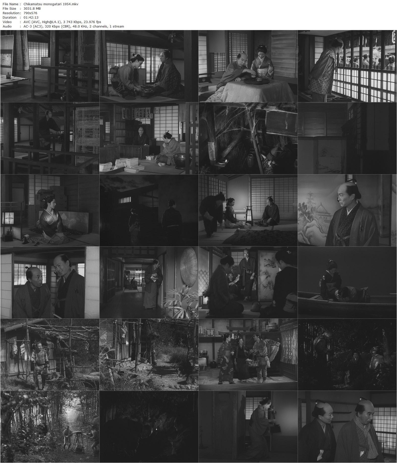 The Tale of the Crucified Lovers (1954) Kenji Mizoguchi, Kazuo Hasegawa, Kyôko Kagawa, Eitarô Shindô-poster