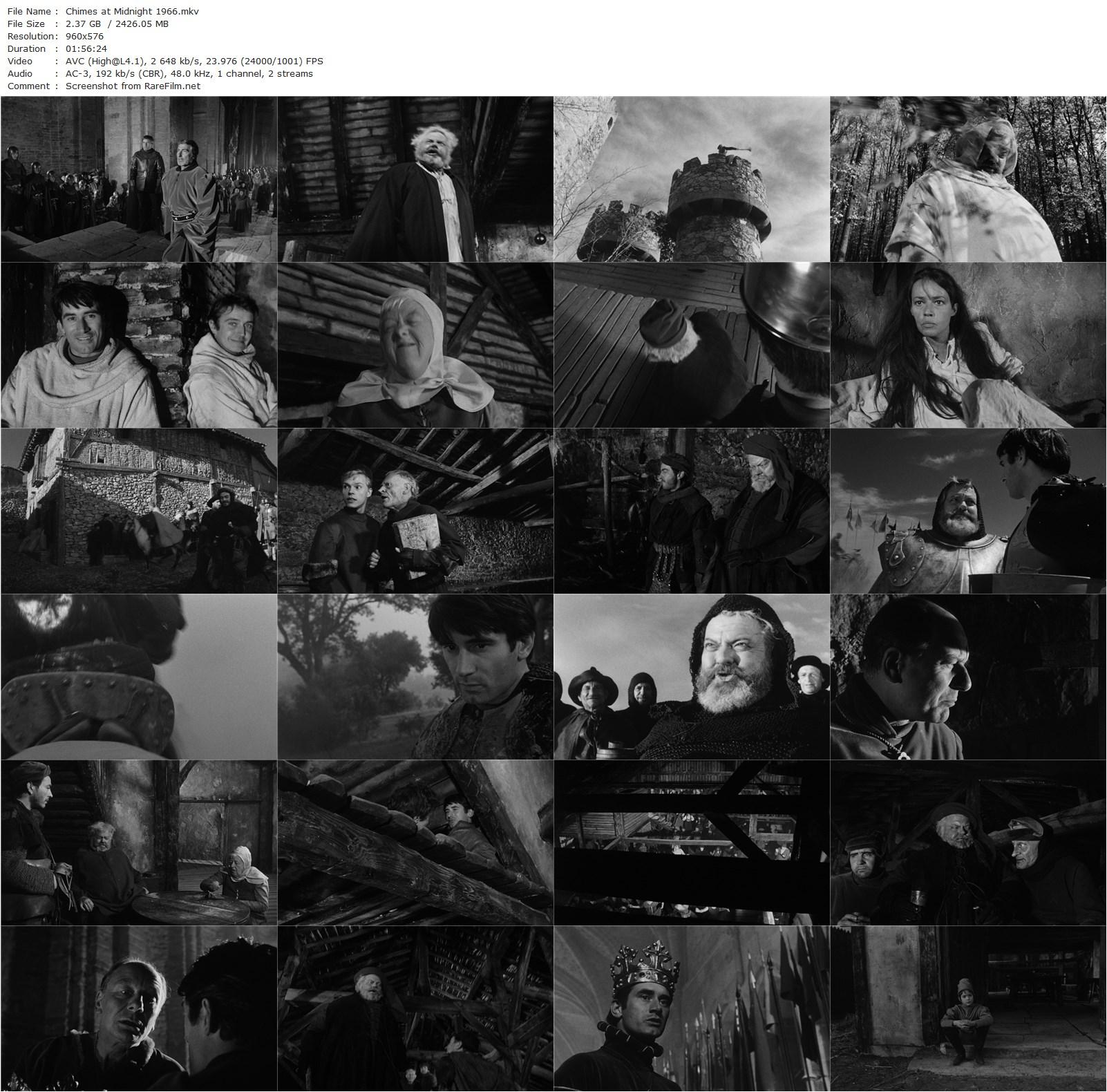 Chimes at Midnight / Campanadas a medianoche (1965) Orson Welles, Jeanne Moreau, Margaret Rutherford-poster