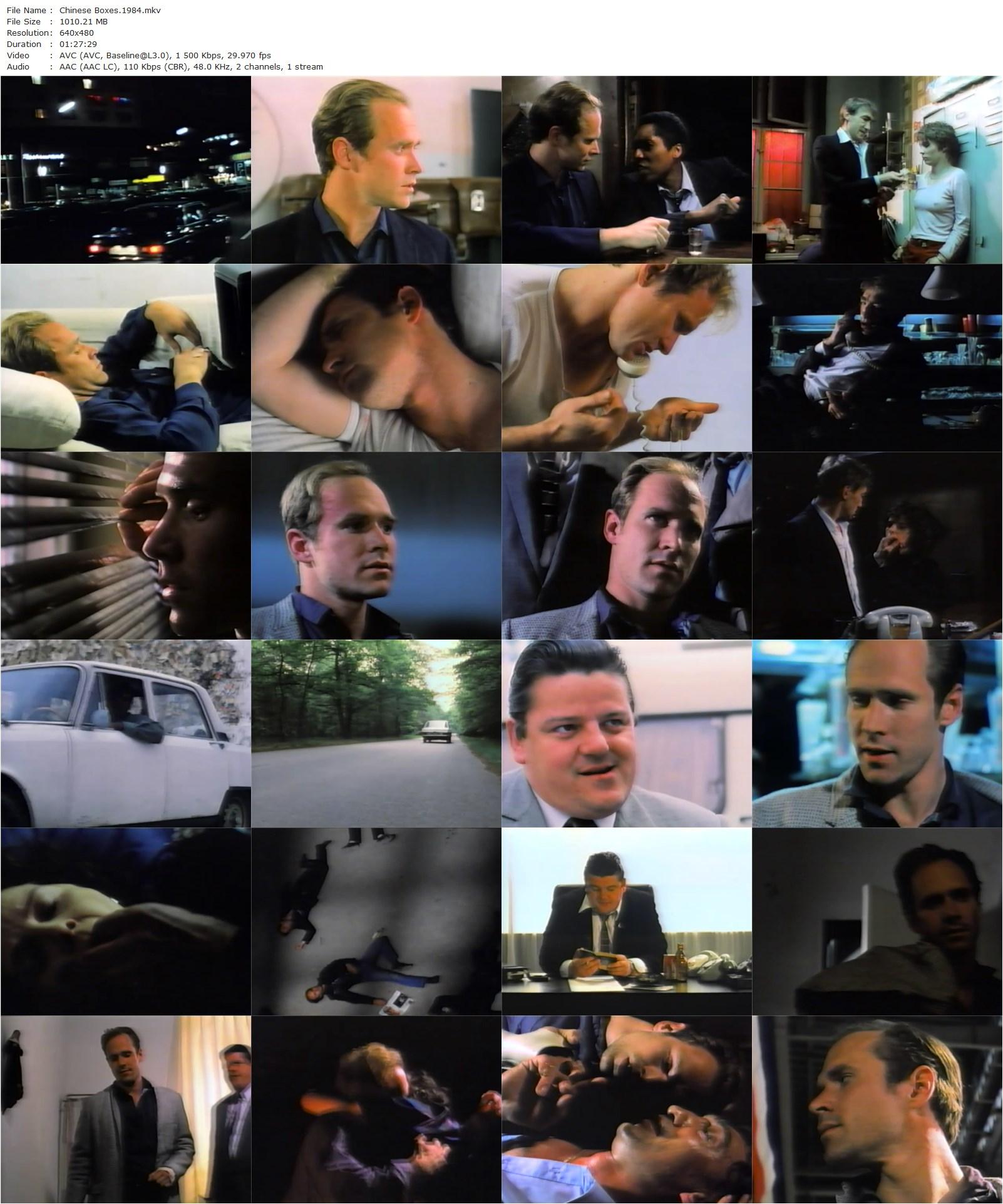 Chinese Boxes (1984) Christopher Petit, Will Patton, Gottfried John, Adelheid Arndt-poster