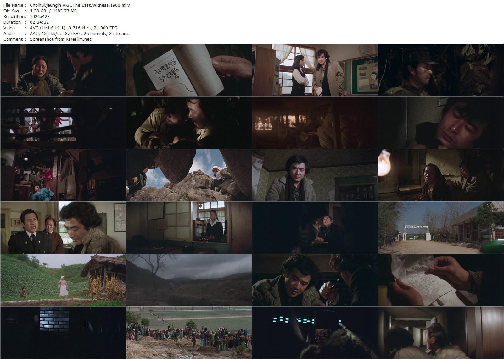 The Last Witness / Choihui jeungin (1980) Lee Doo-yong, Ha Myeong-jung, Yun Jeong-hie, Bool-am Choi-poster