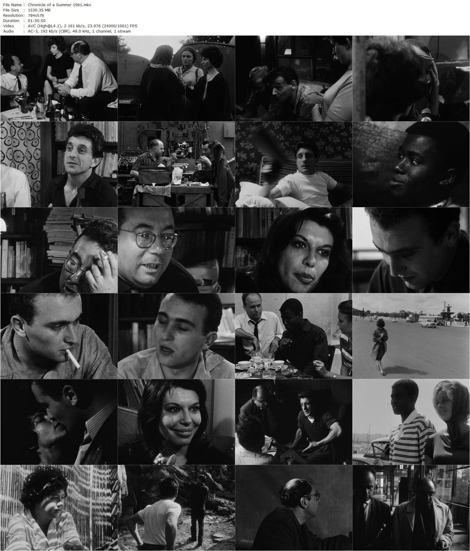 Chronicle of a Summer AKA Chronique d’un été (Paris 1960) (1961) Edgar Morin, Jean Rouch, Angelo, Nadine Ballot, Régis Debray-poster