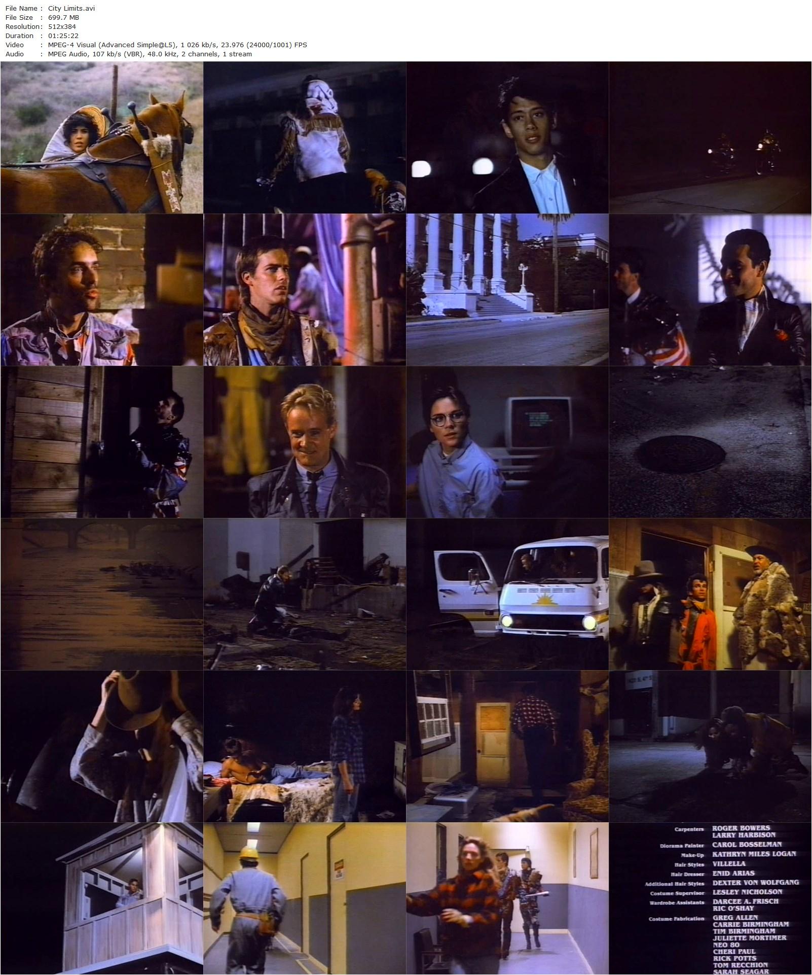 City Limits (1984) Aaron Lipstadt, John Stockwell, Darrell Larson, Rae Dawn Chong-poster