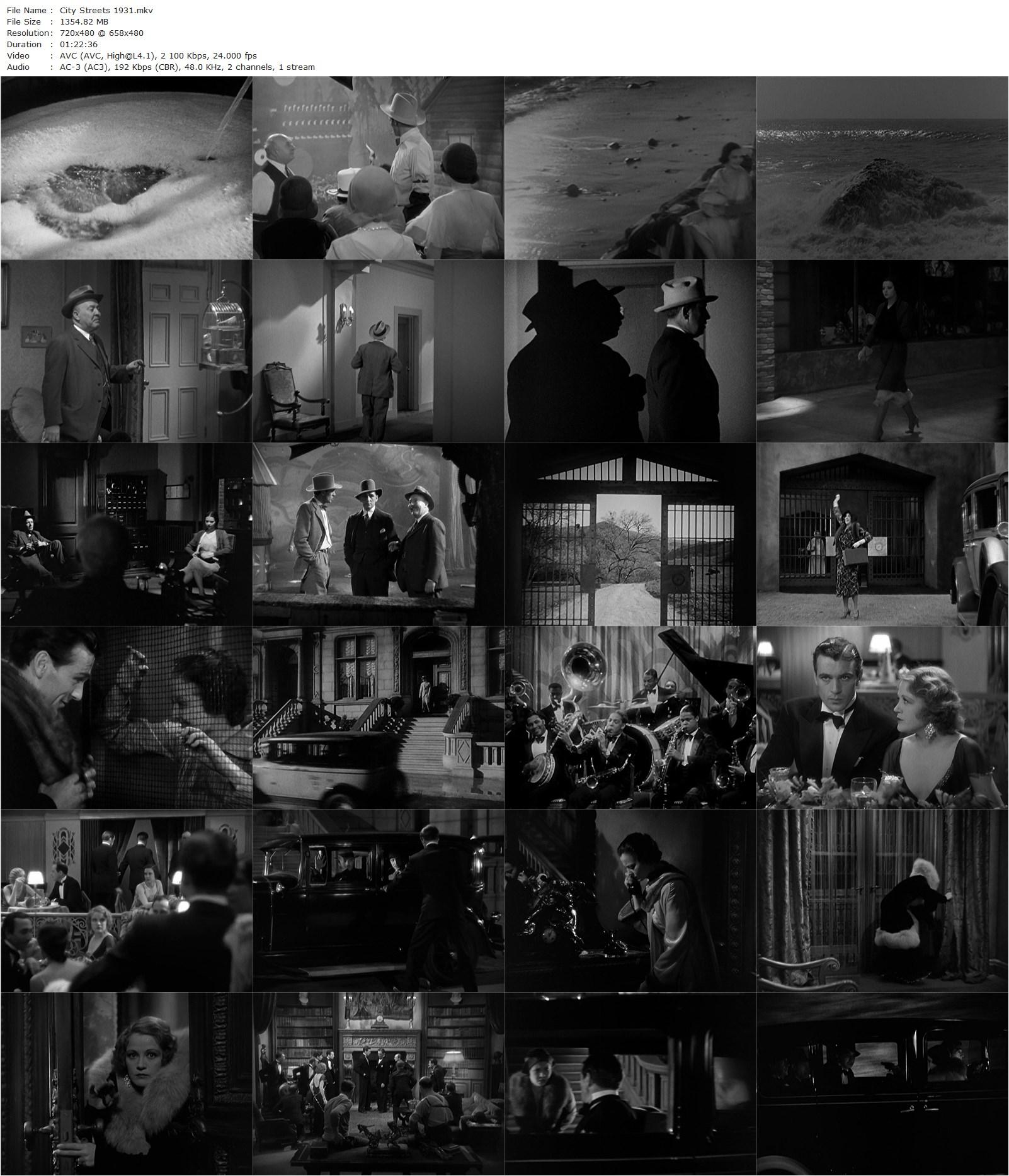 City Streets (1931) Rouben Mamoulian, Gary Cooper, Sylvia Sidney, Paul Lukas-poster