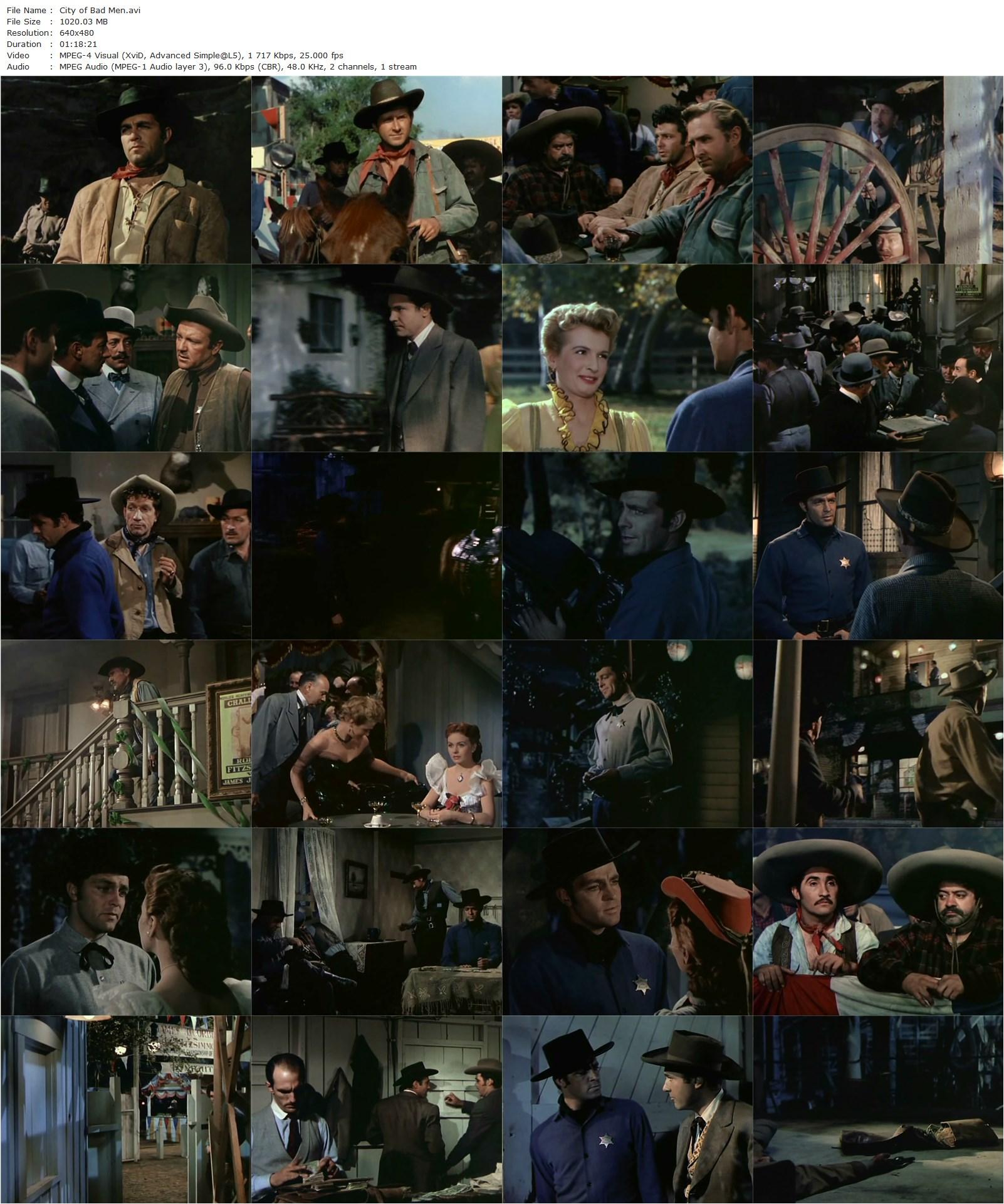 City of Bad Men (1953) Harmon Jones, Jeanne Crain, Dale Robertson, Richard Boone-poster