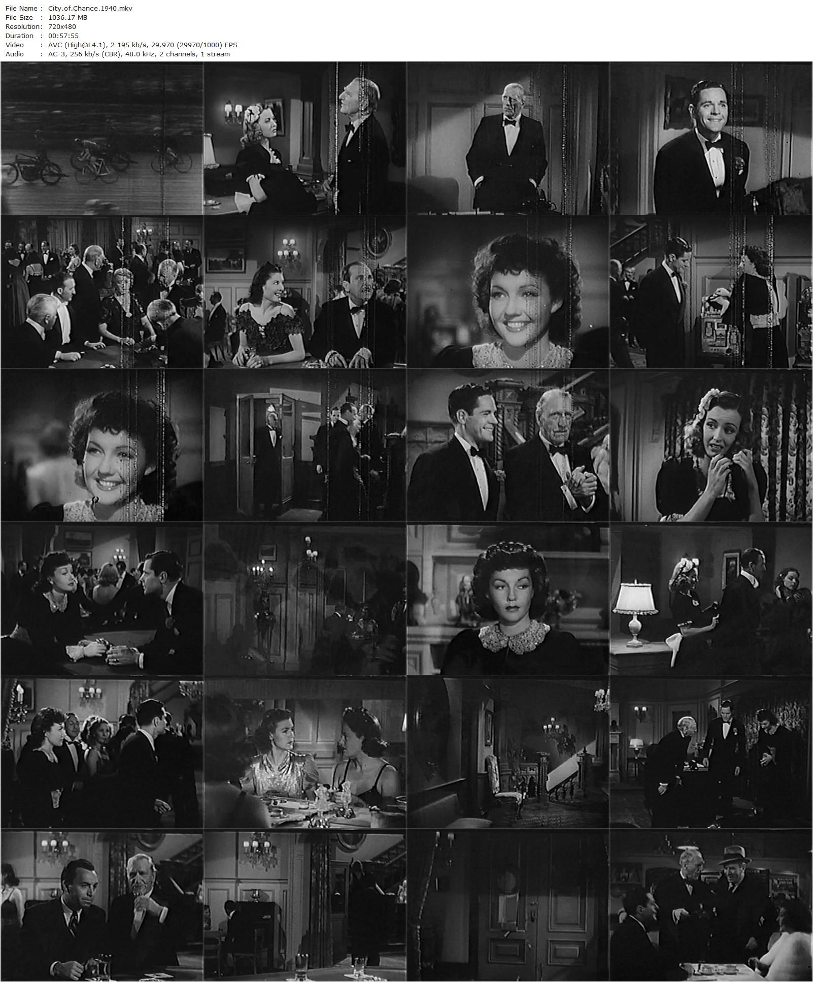 City of Chance (1940) Ricardo Cortez, Lynn Bari-poster