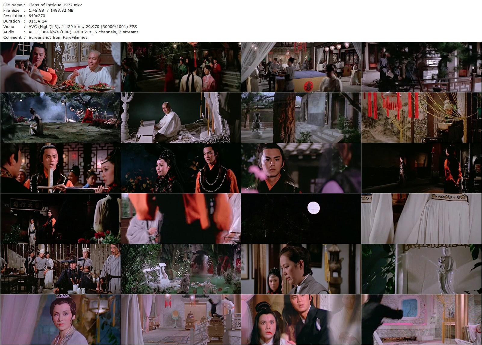 Clans of Intrigue (1977) Yuen Chor, Lung Ti, Fei Ai, Shen Chan-poster