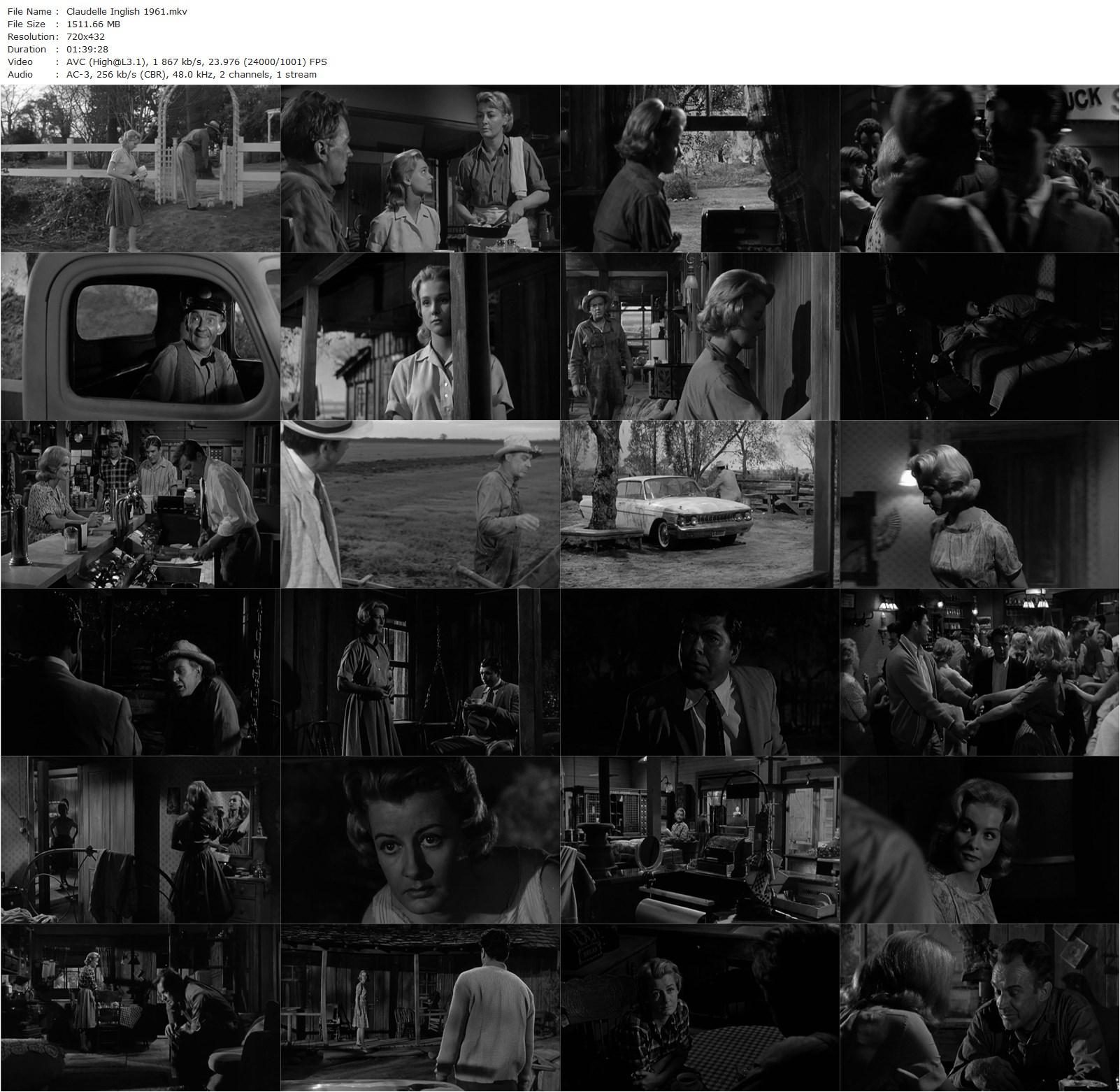 Claudelle Inglish (1961) Gordon Douglas, Diane McBain, Arthur Kennedy, Will Hutchins-poster