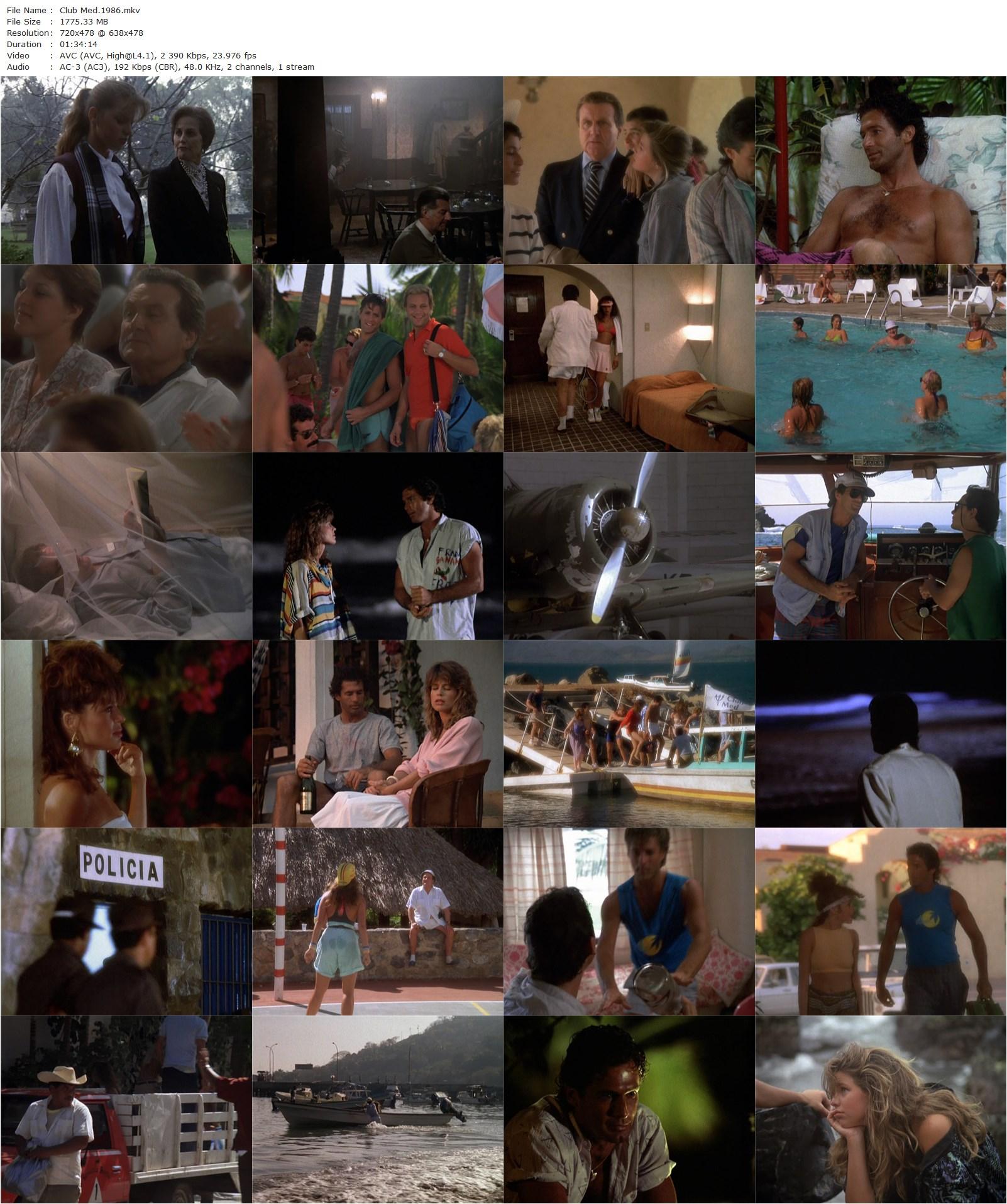 Club Med (1986) Bob Giraldi, Jack Scalia, Linda Hamilton, Patrick Macnee-poster