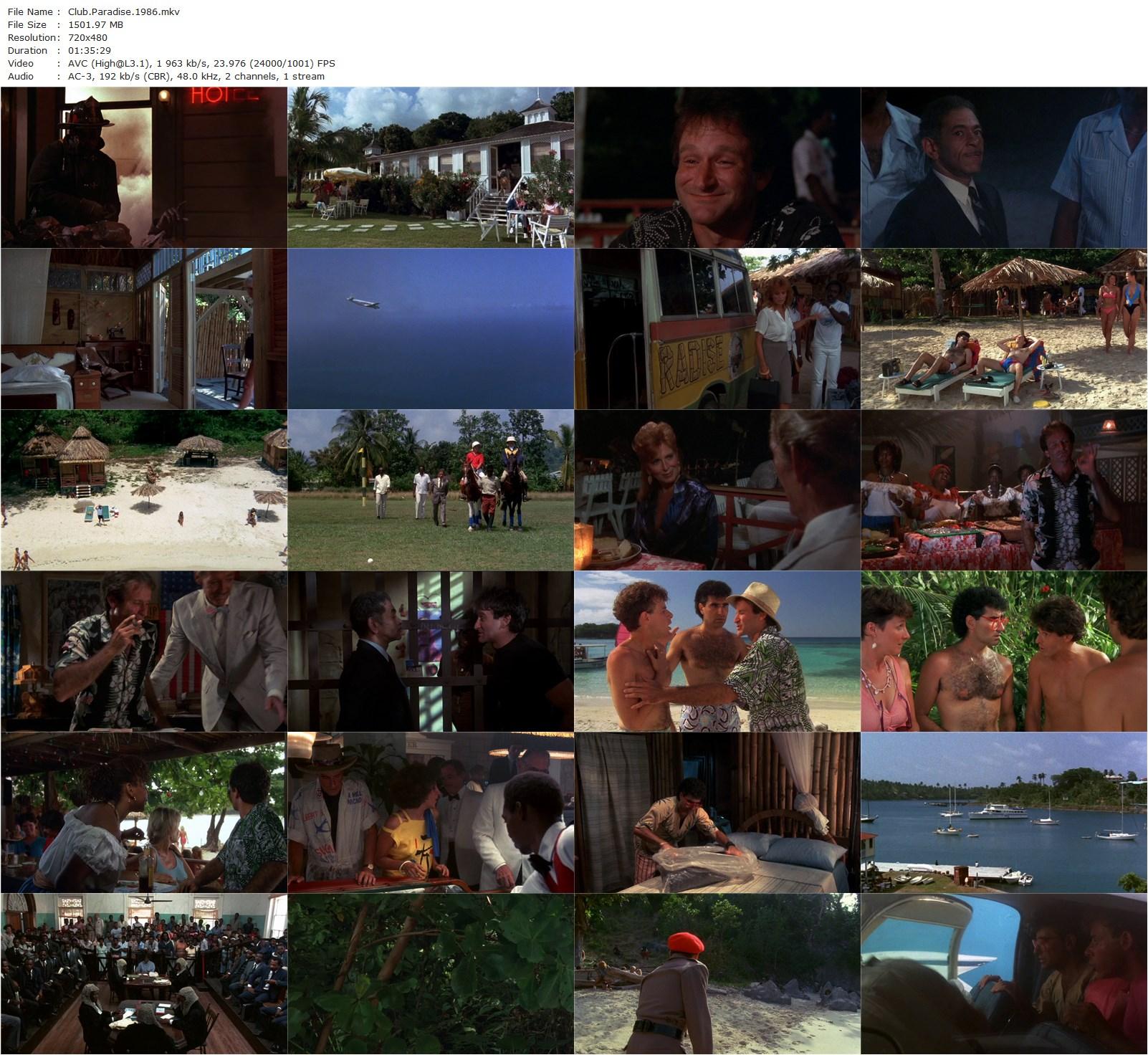 Club Paradise (1986) Harold Ramis, Robin Williams, Peter O’Toole, Rick Moranis-poster