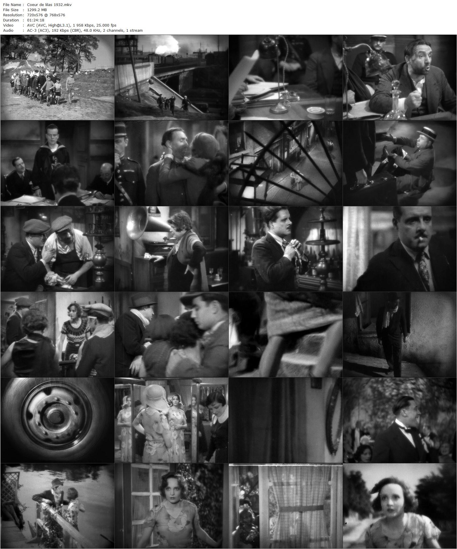 Coeur de lilas (1932) Anatole Litvak, Marcelle Romée, André Luguet, Jean Gabin-poster